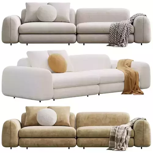 Edo Sofa By Arflex 3D model