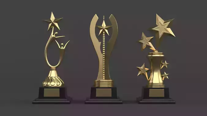 Gold Trophy Cups