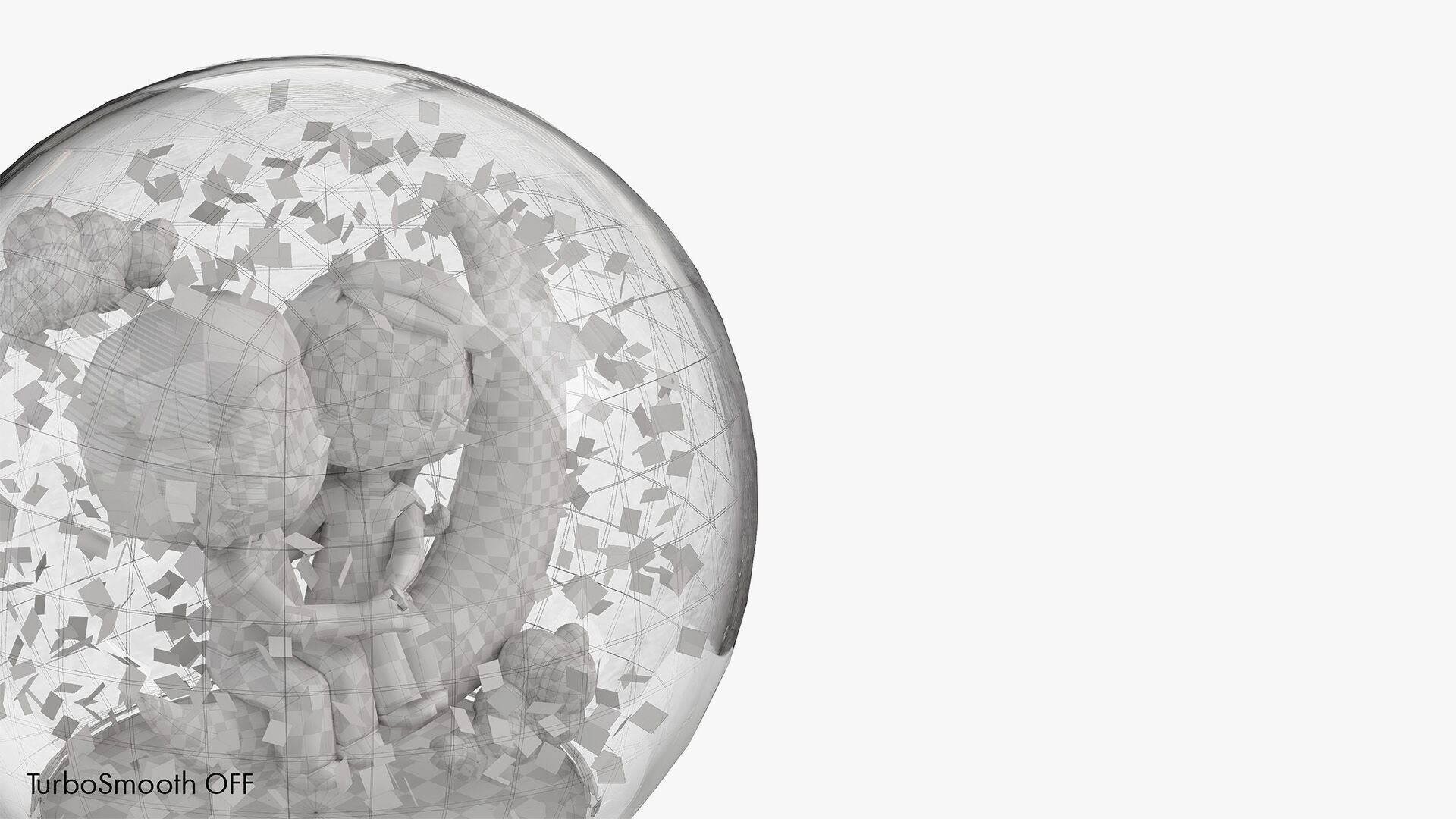 Valentines Day Snow Globe 3D model_8