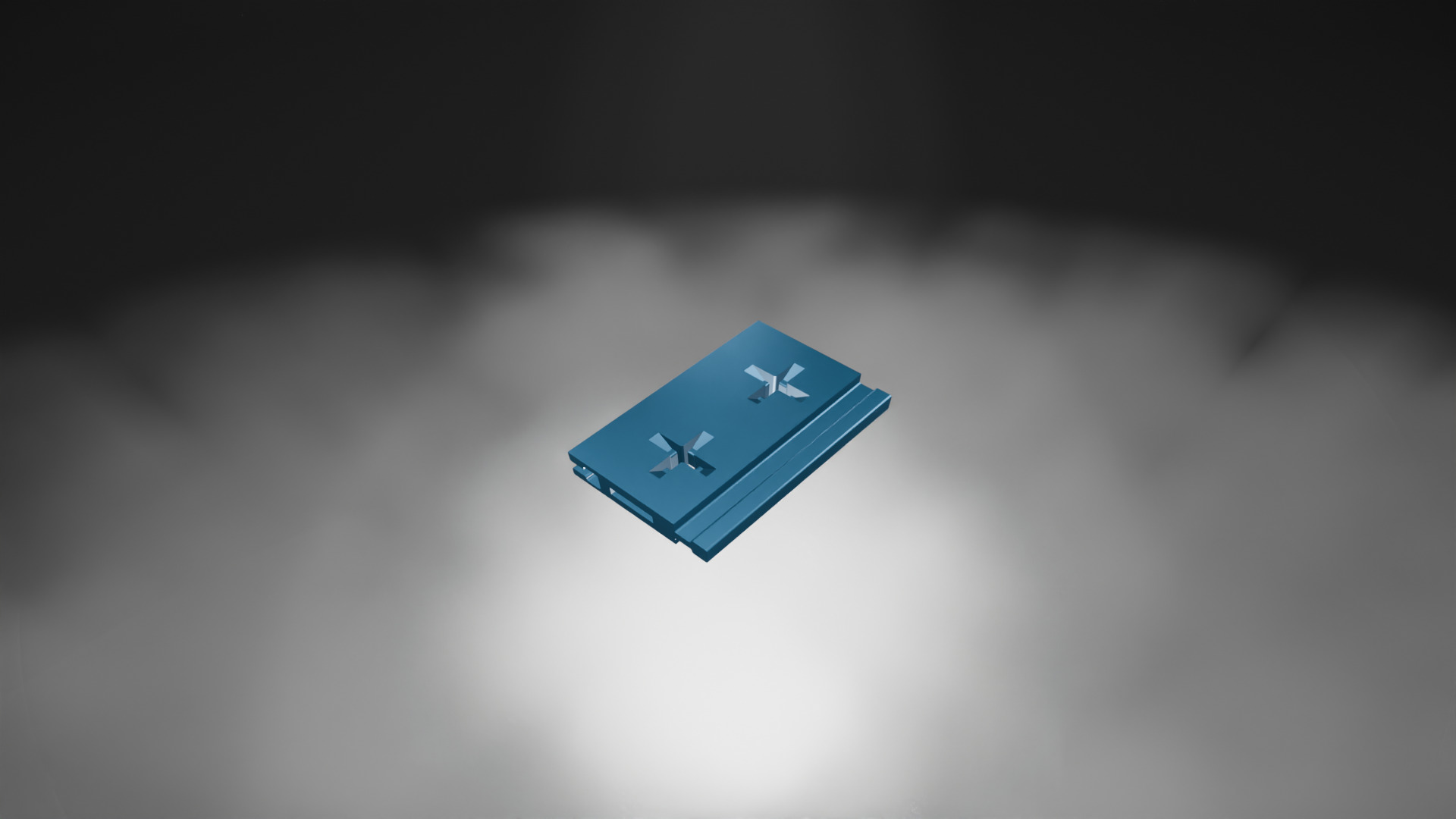 1x2 Block 3D print model_2