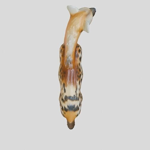 Realistic Spotted Hyena 3D Model with Detailed Textures Low-poly 3D model