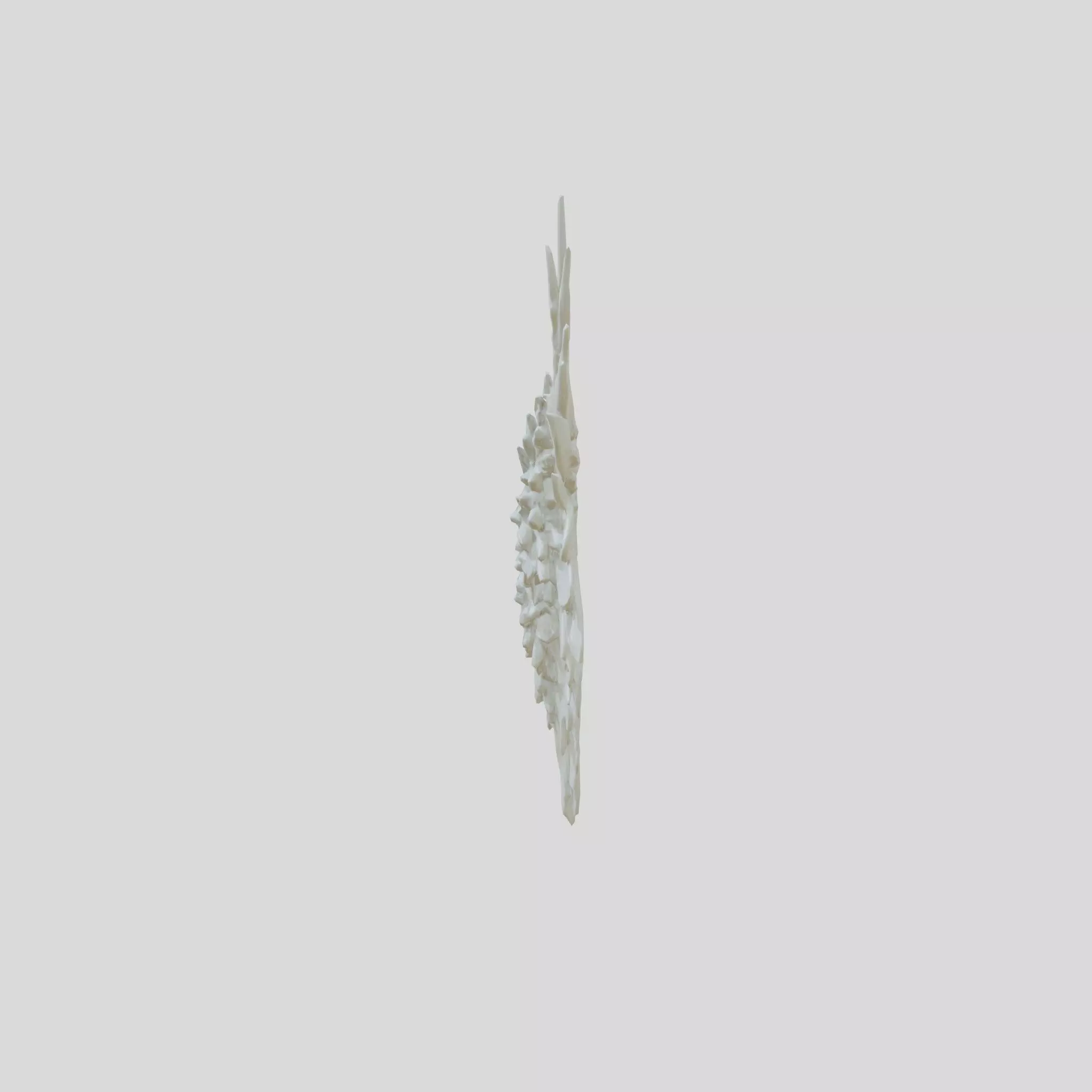 Realistic Angelic Feathered Wings Set Low-poly 3D model