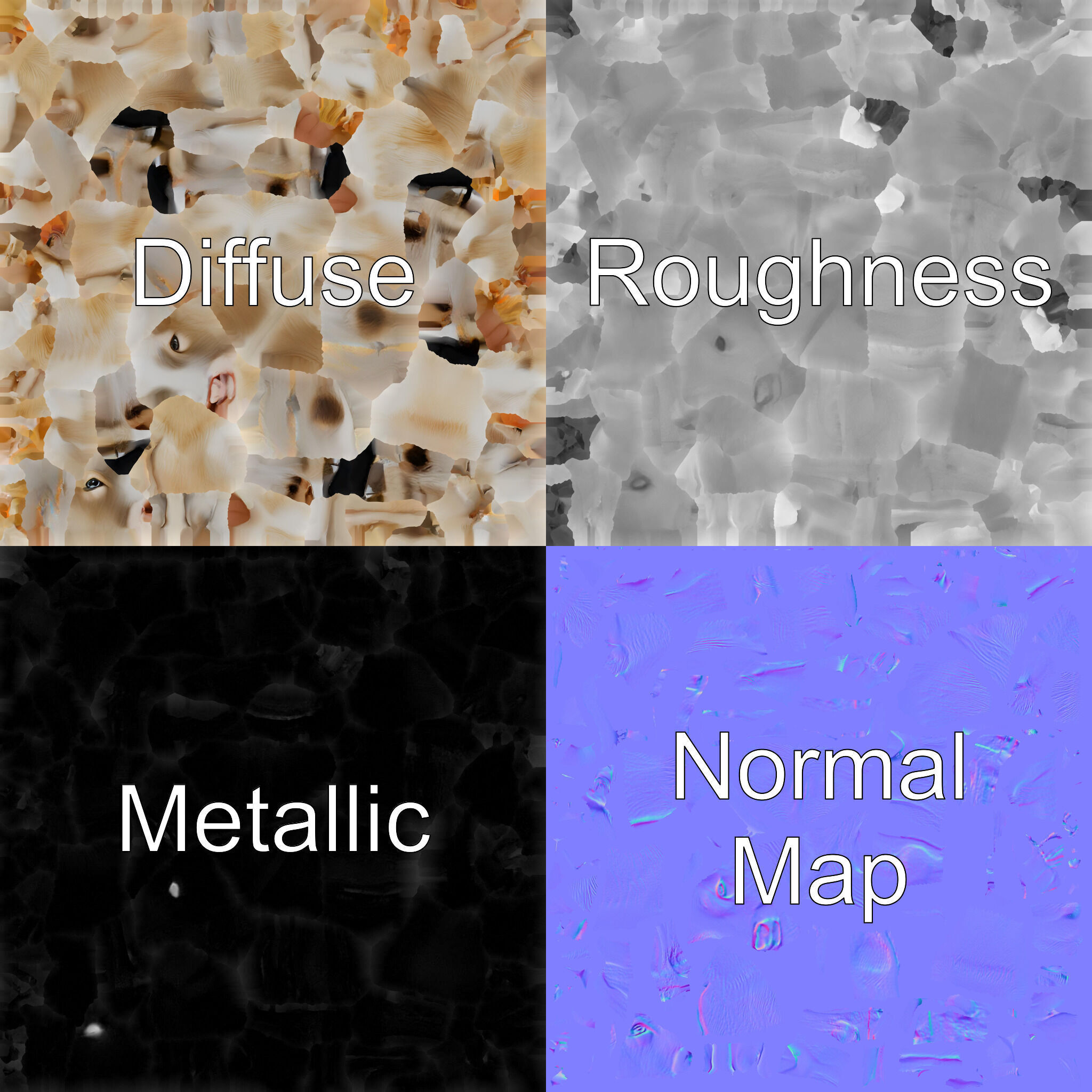 Detailed Realistic 3D Model of a Cow Low-poly 3D model_29