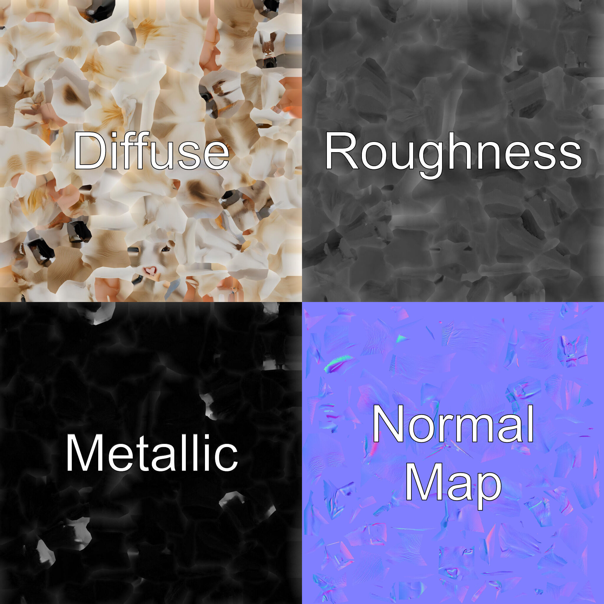 Detailed Realistic 3D Model of a Cow Low-poly 3D model_1