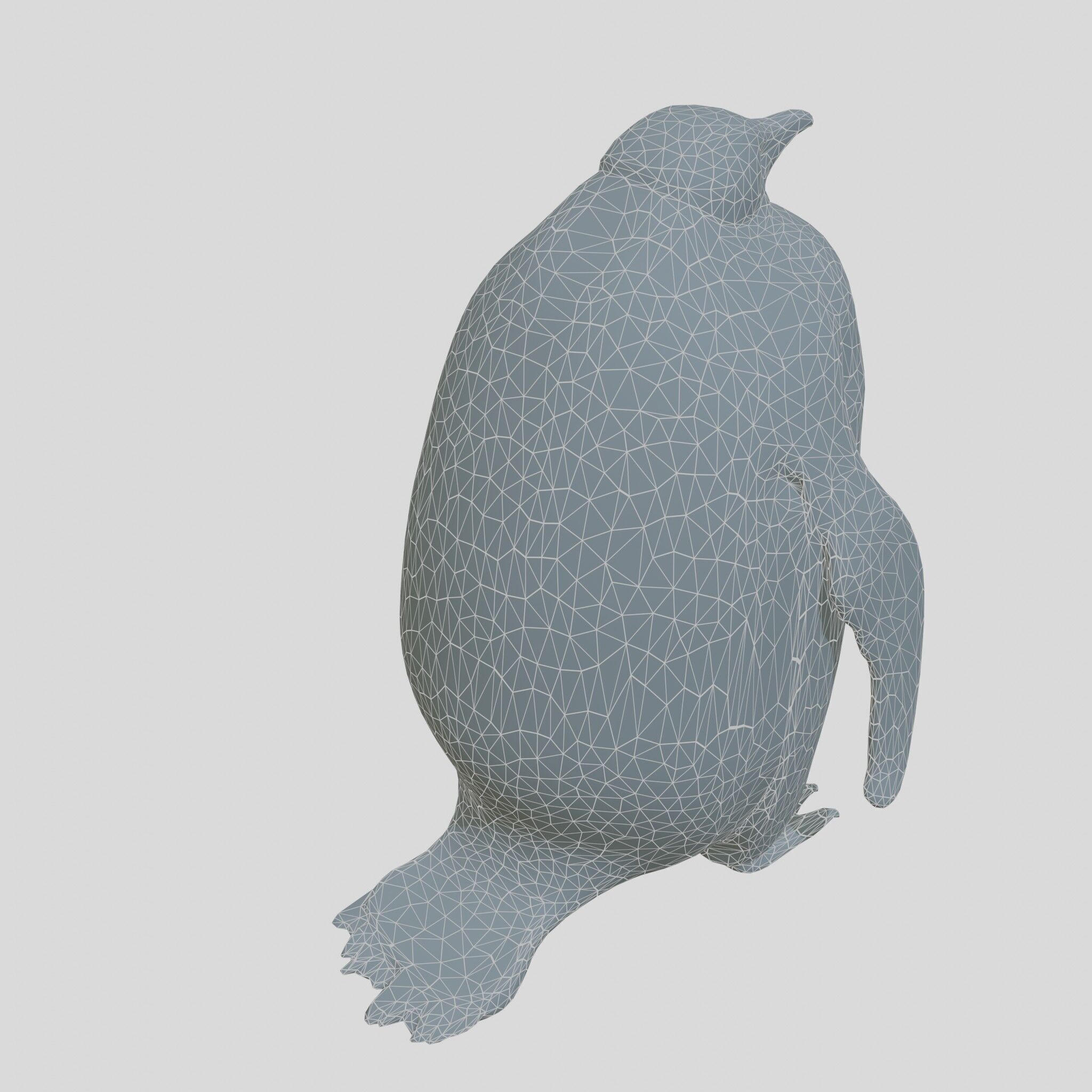 Majestic Emperor Penguin 3D Model Low-poly 3D model_12