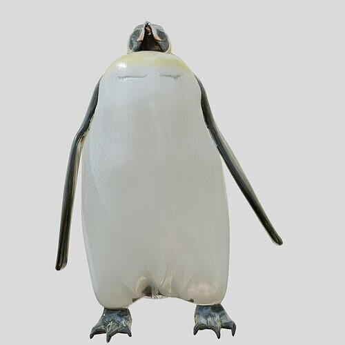 Majestic Emperor Penguin 3D Model Low-poly 3D model