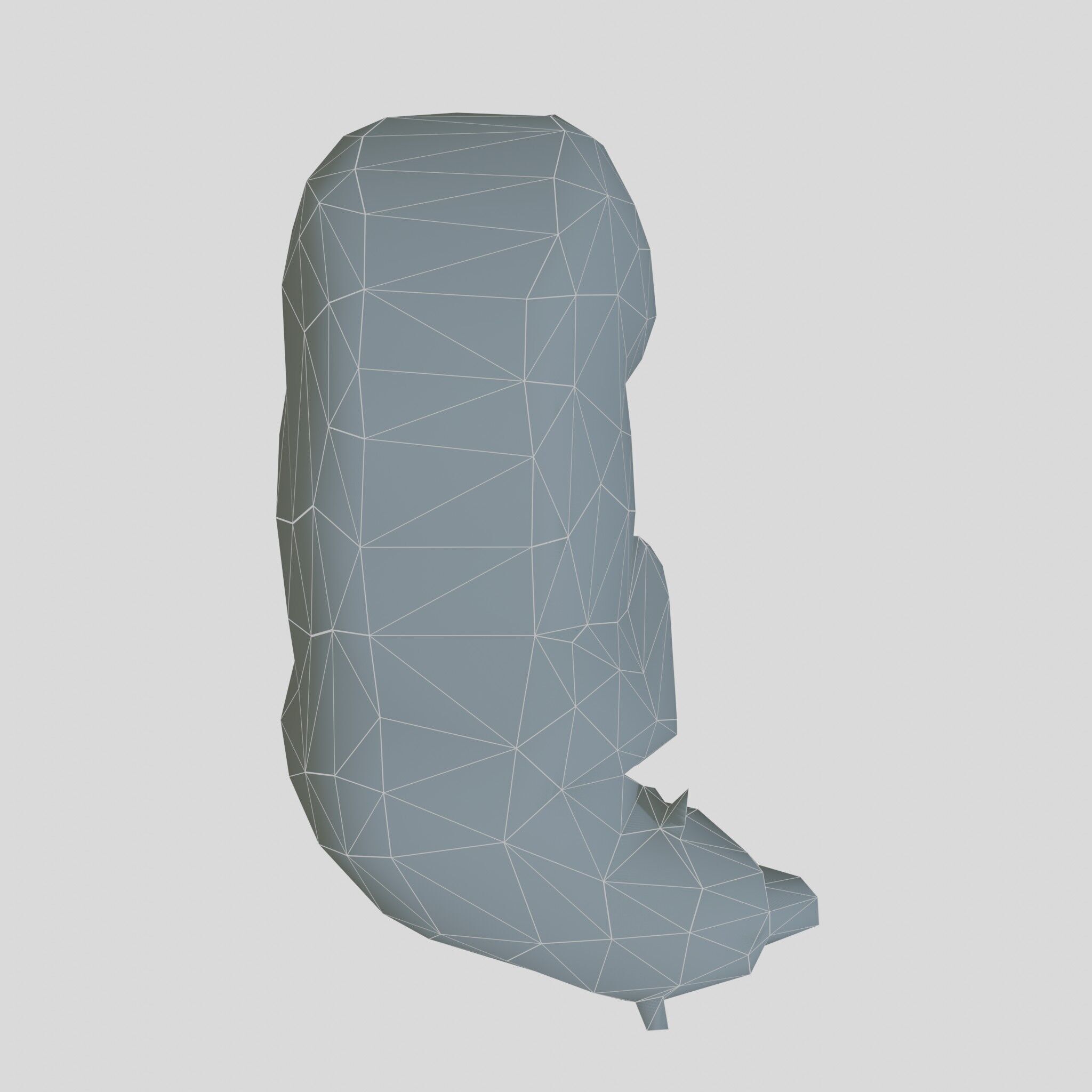 Polar Bear Realistic Fur Detailed 3D Model Low-poly 3D model_10