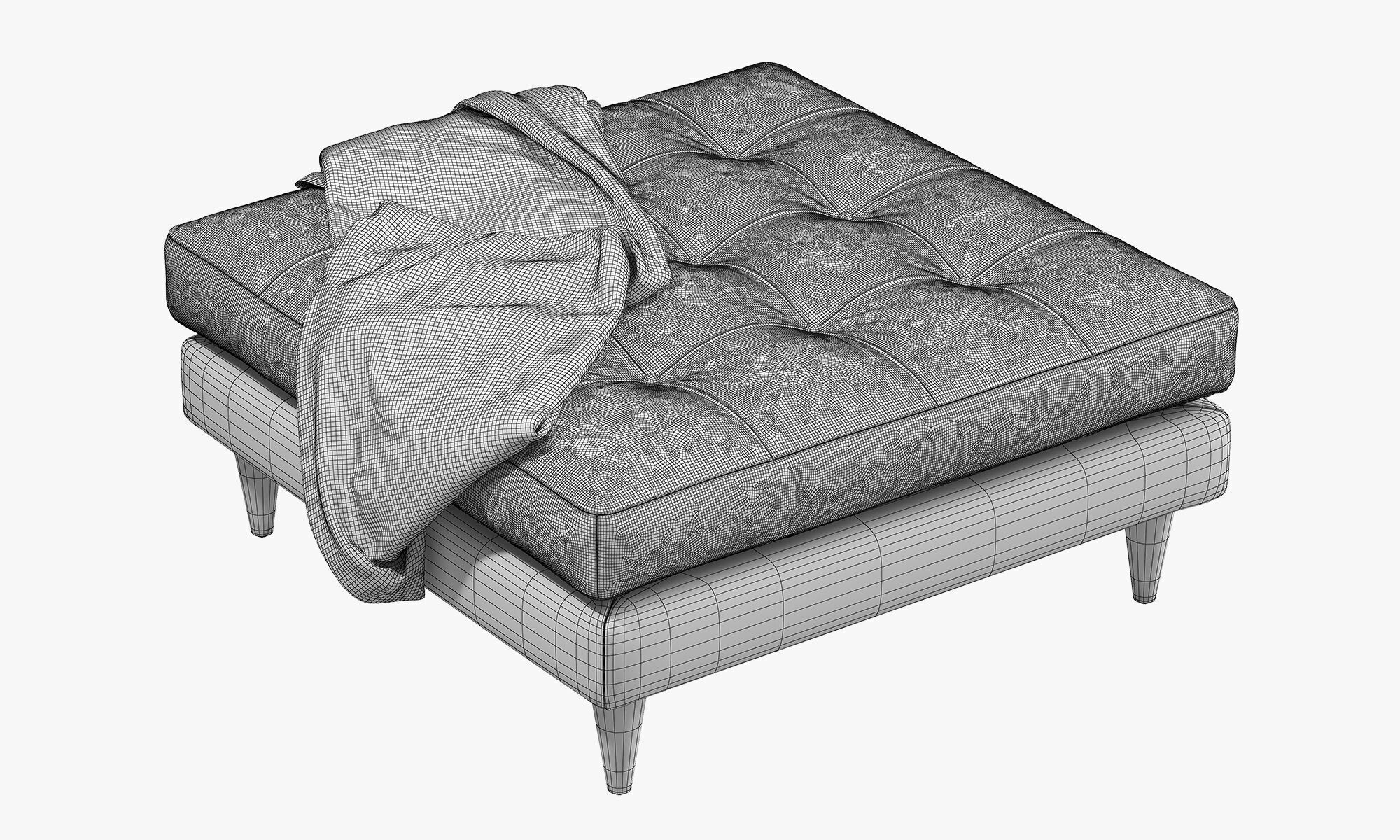 Joybird Eliot XL Ottoman 3D model_16