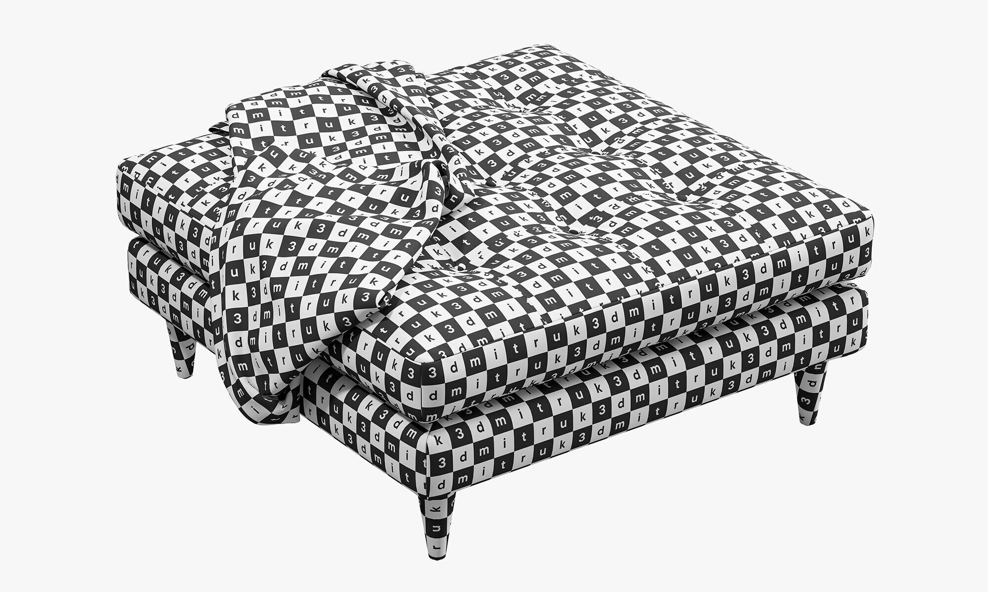 Joybird Eliot XL Ottoman 3D model_17