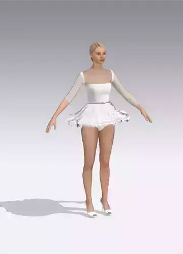 ballerina dress snow white color