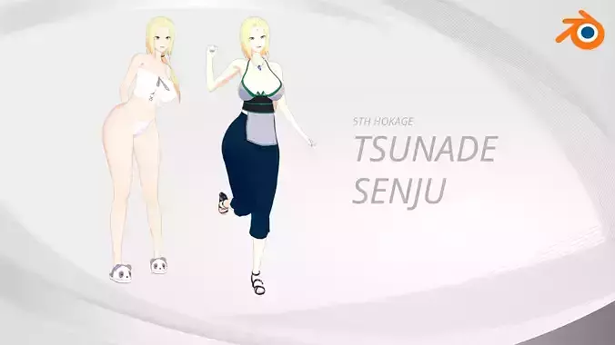 Tsunade senju from naruto shipuden 3D model Tsunade senju from naruto shipuden 3D model