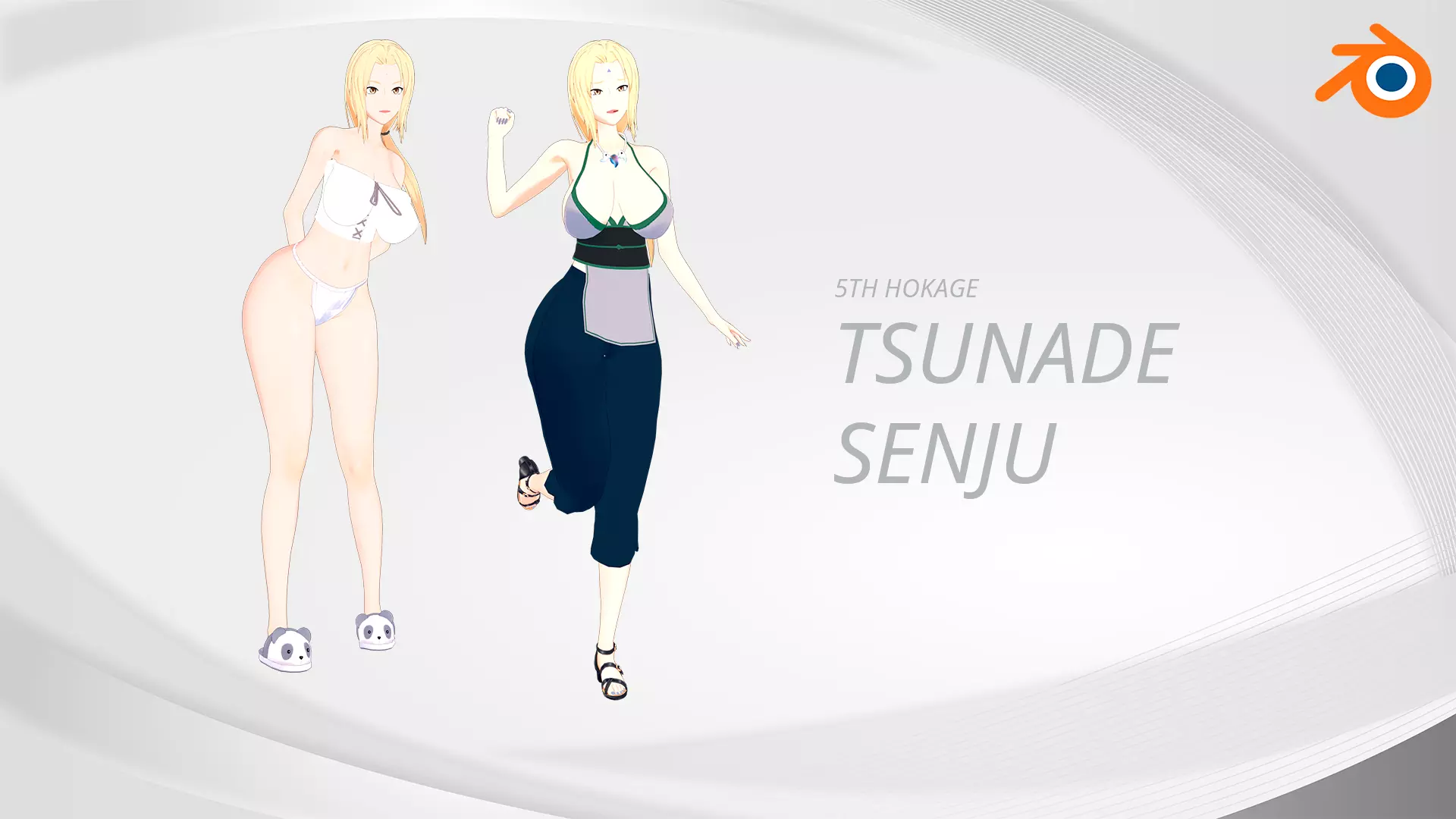 Tsunade senju from naruto shipuden 3D model_0