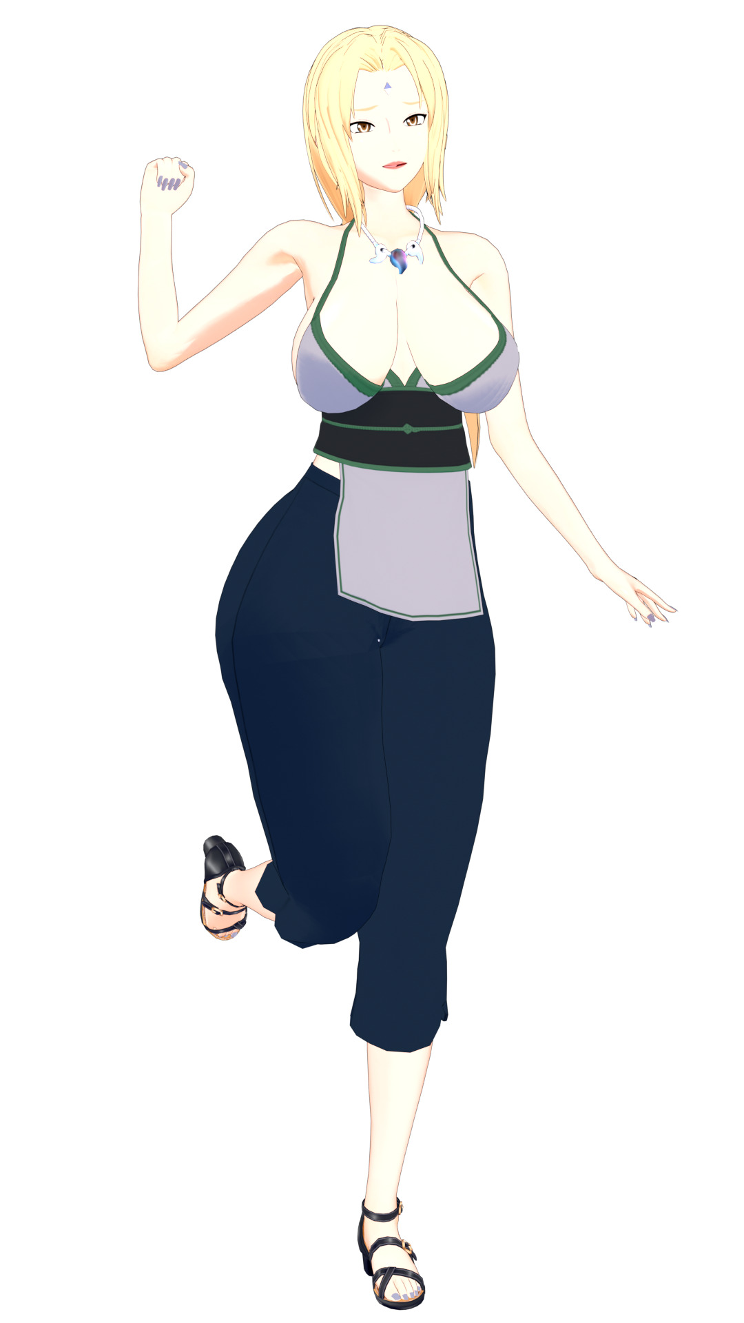 Tsunade senju from naruto shipuden 3D model_1
