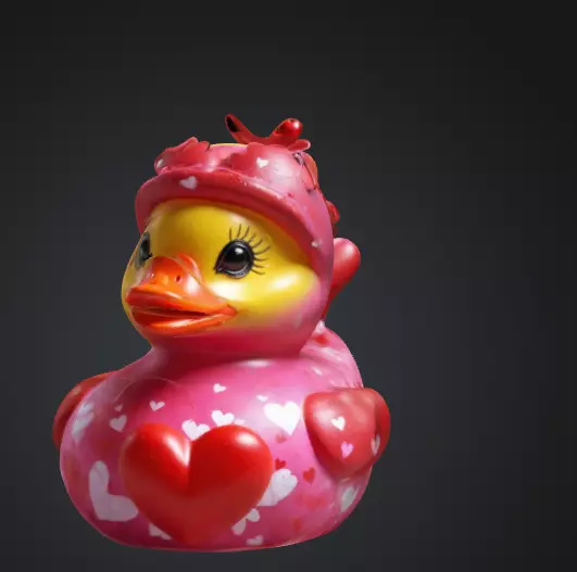 rubber duck Low-poly 3D model