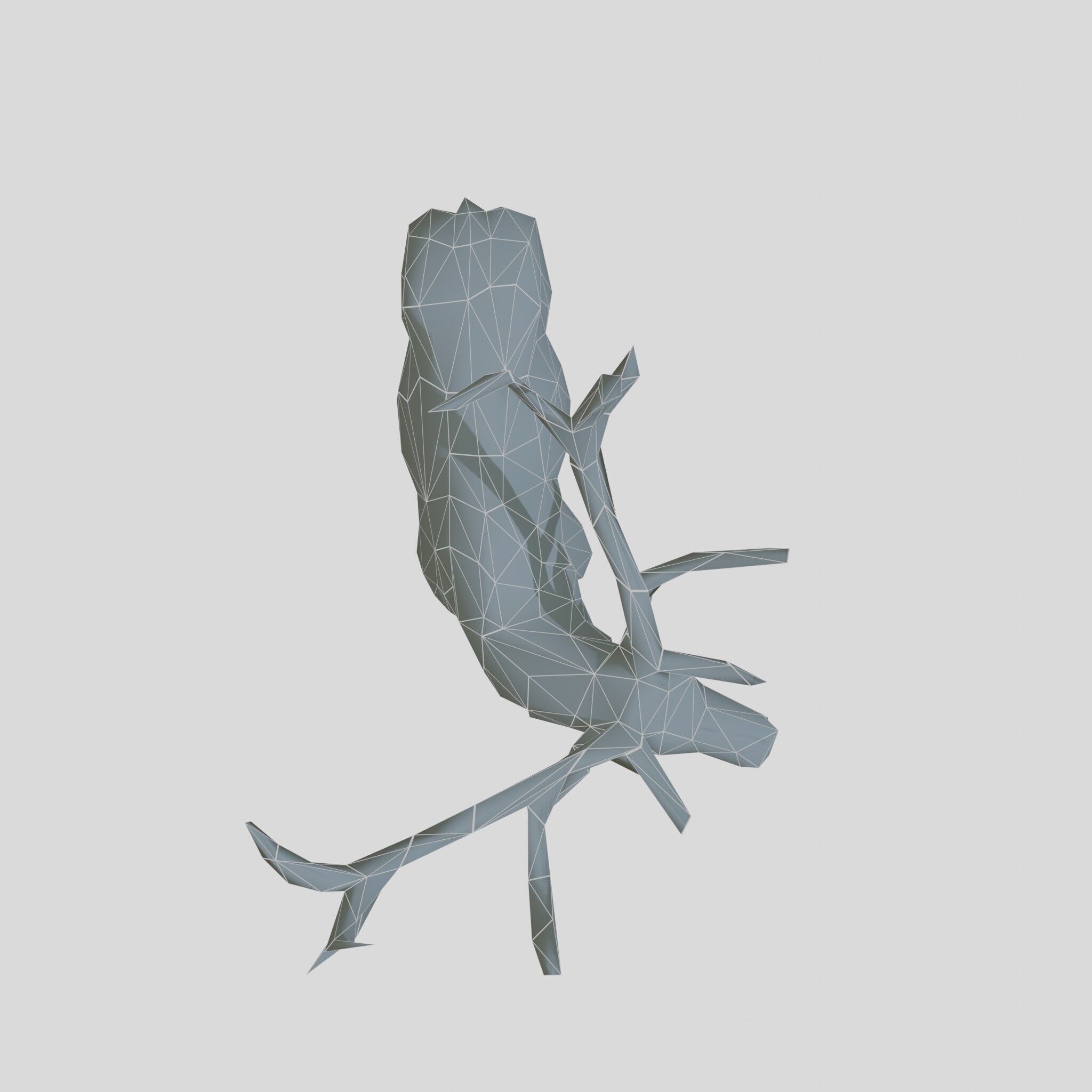 Realistic Elk with Majestic Antlers 3D Model Low-poly 3D model_7