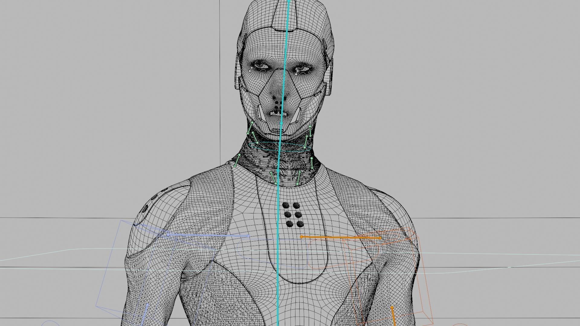 ROB-MECHA A  Rigged for Unreal Engine - Unity - MIXAMO 3D model_42