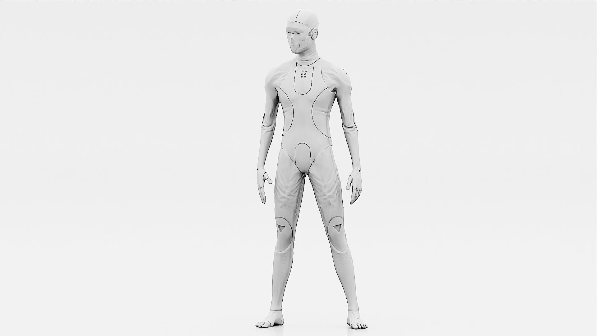 ROB-MECHA A  Rigged for Unreal Engine - Unity - MIXAMO 3D model_32