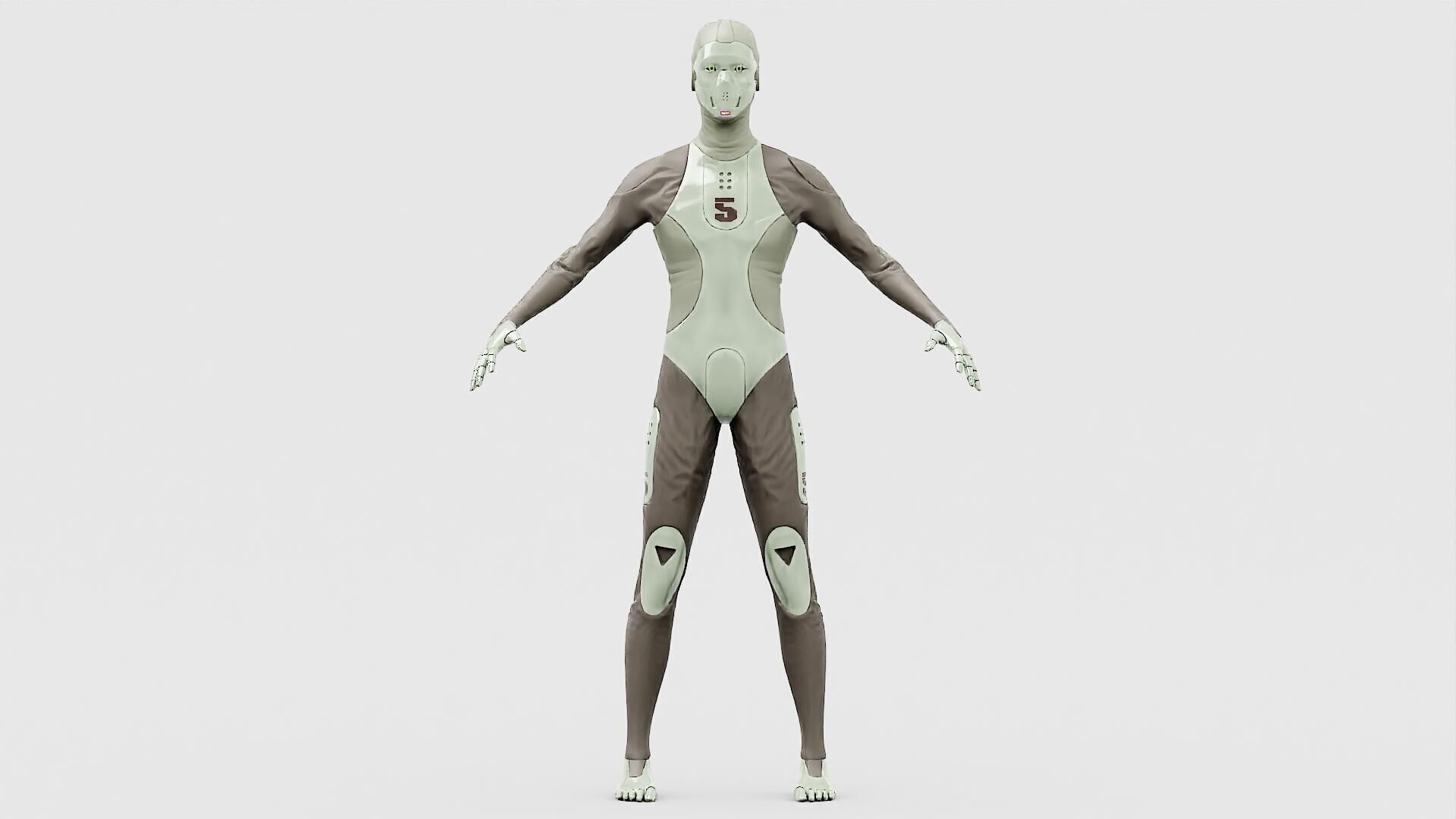 ROB-MECHA A  Rigged for Unreal Engine - Unity - MIXAMO 3D model_30