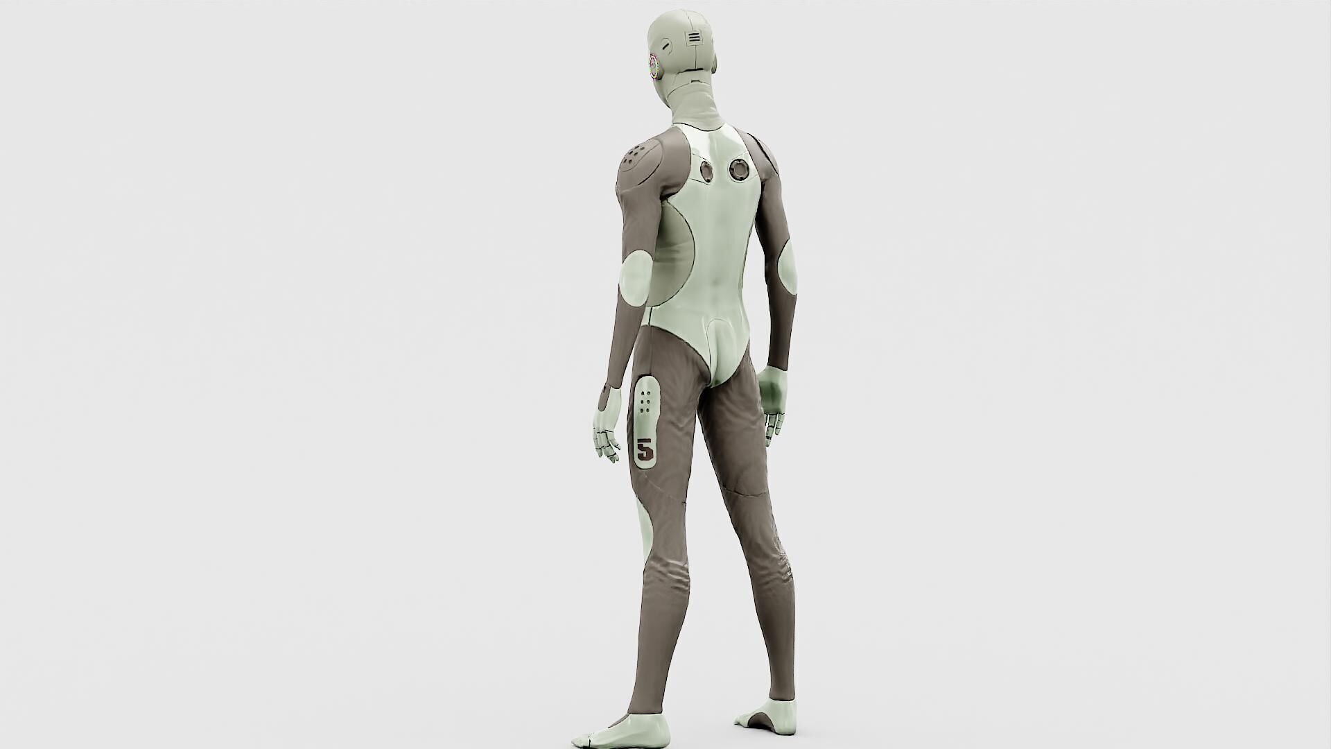 ROB-MECHA A  Rigged for Unreal Engine - Unity - MIXAMO 3D model_15