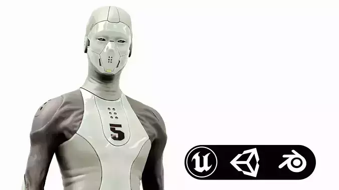 ROB-MECHA A  Rigged for Unreal Engine - Unity - MIXAMO 3D model