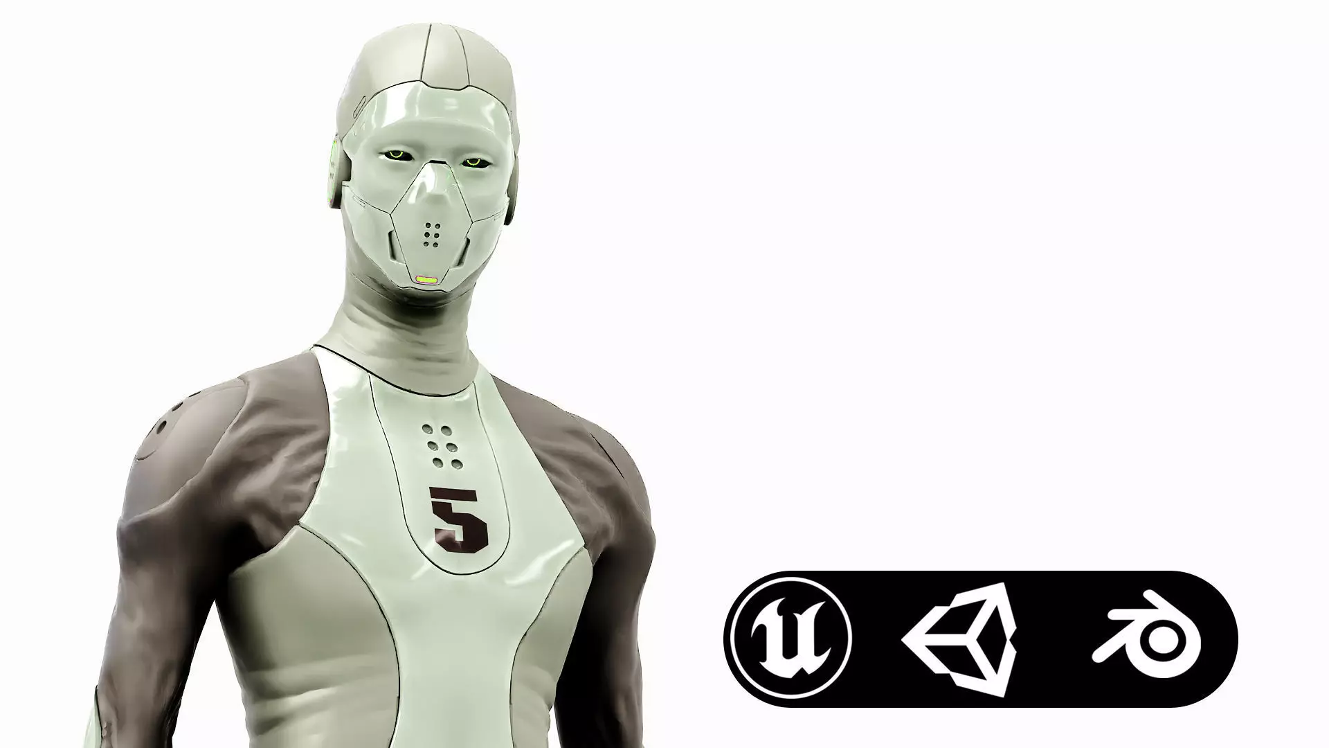 ROB-MECHA A  Rigged for Unreal Engine - Unity - MIXAMO 3D model_0