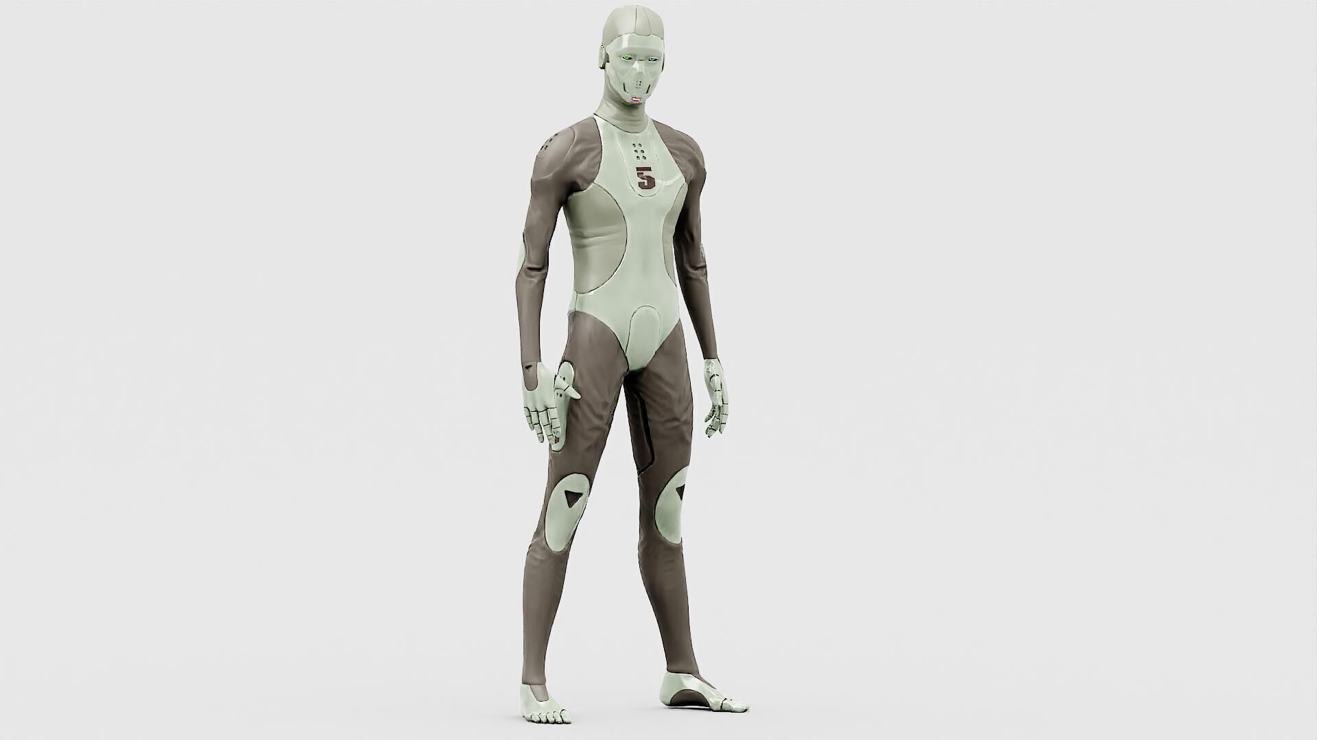 ROB-MECHA A  Rigged for Unreal Engine - Unity - MIXAMO 3D model_22