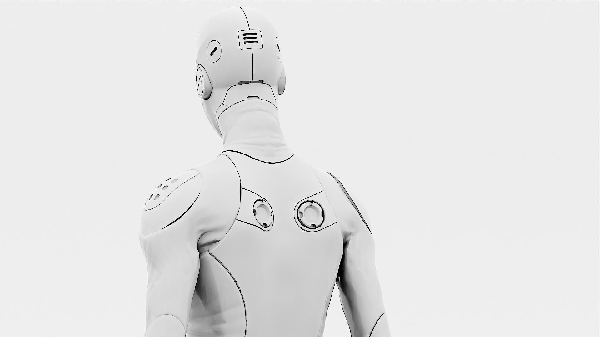 ROB-MECHA A  Rigged for Unreal Engine - Unity - MIXAMO 3D model_35