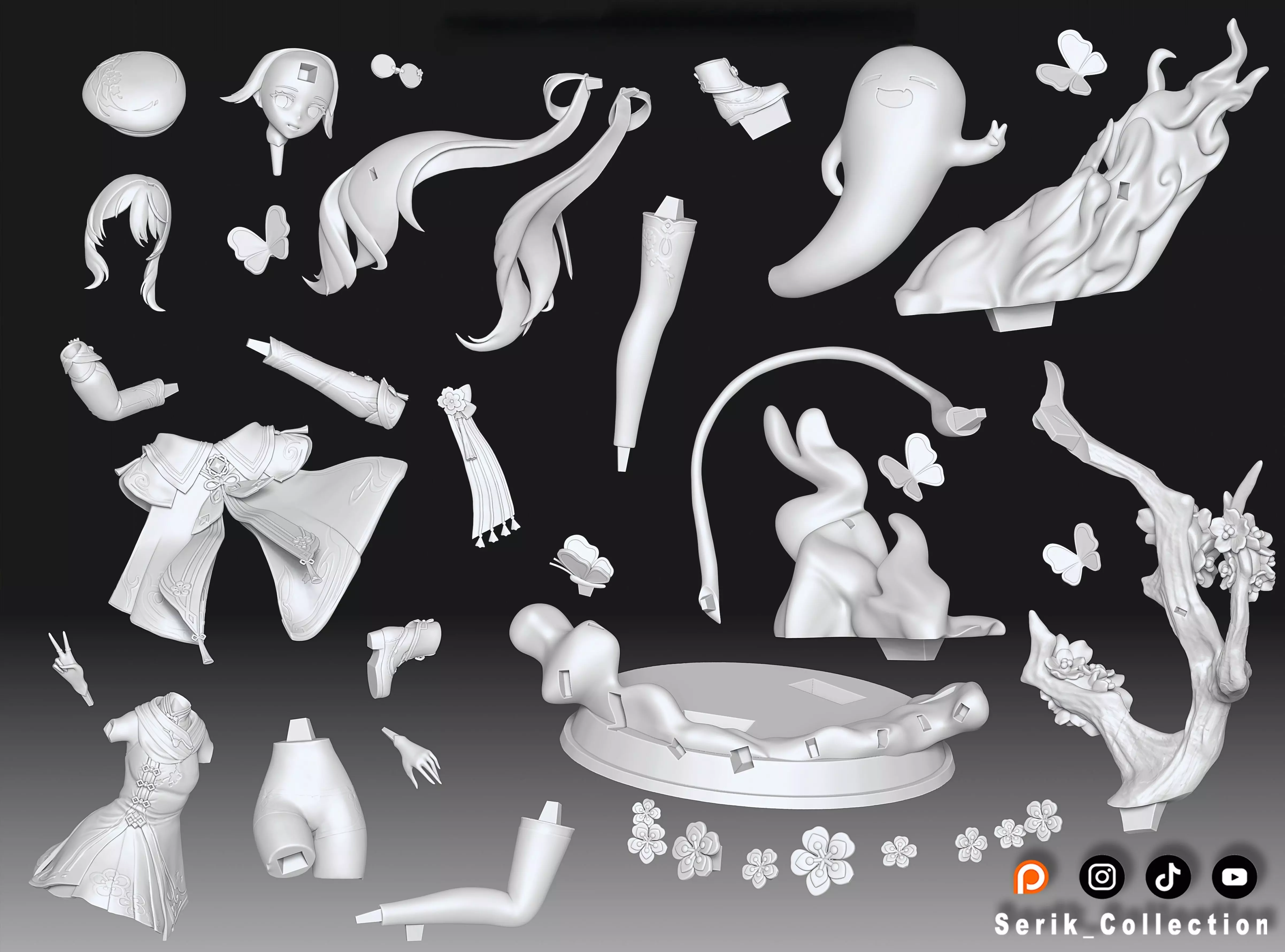 HU TAO - GENSHIN IMPACT 3D print model_4