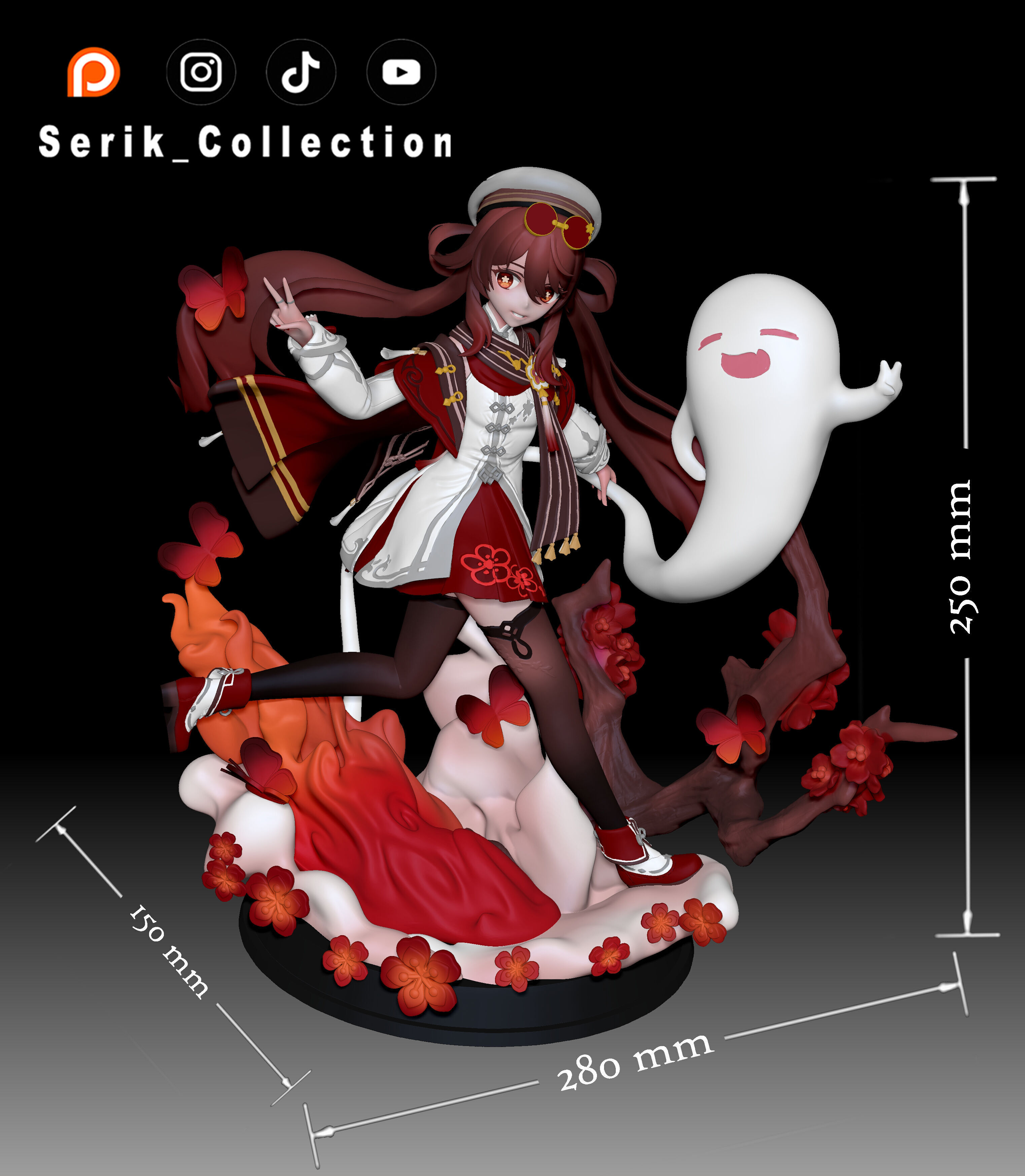 HU TAO - GENSHIN IMPACT 3D print model_2