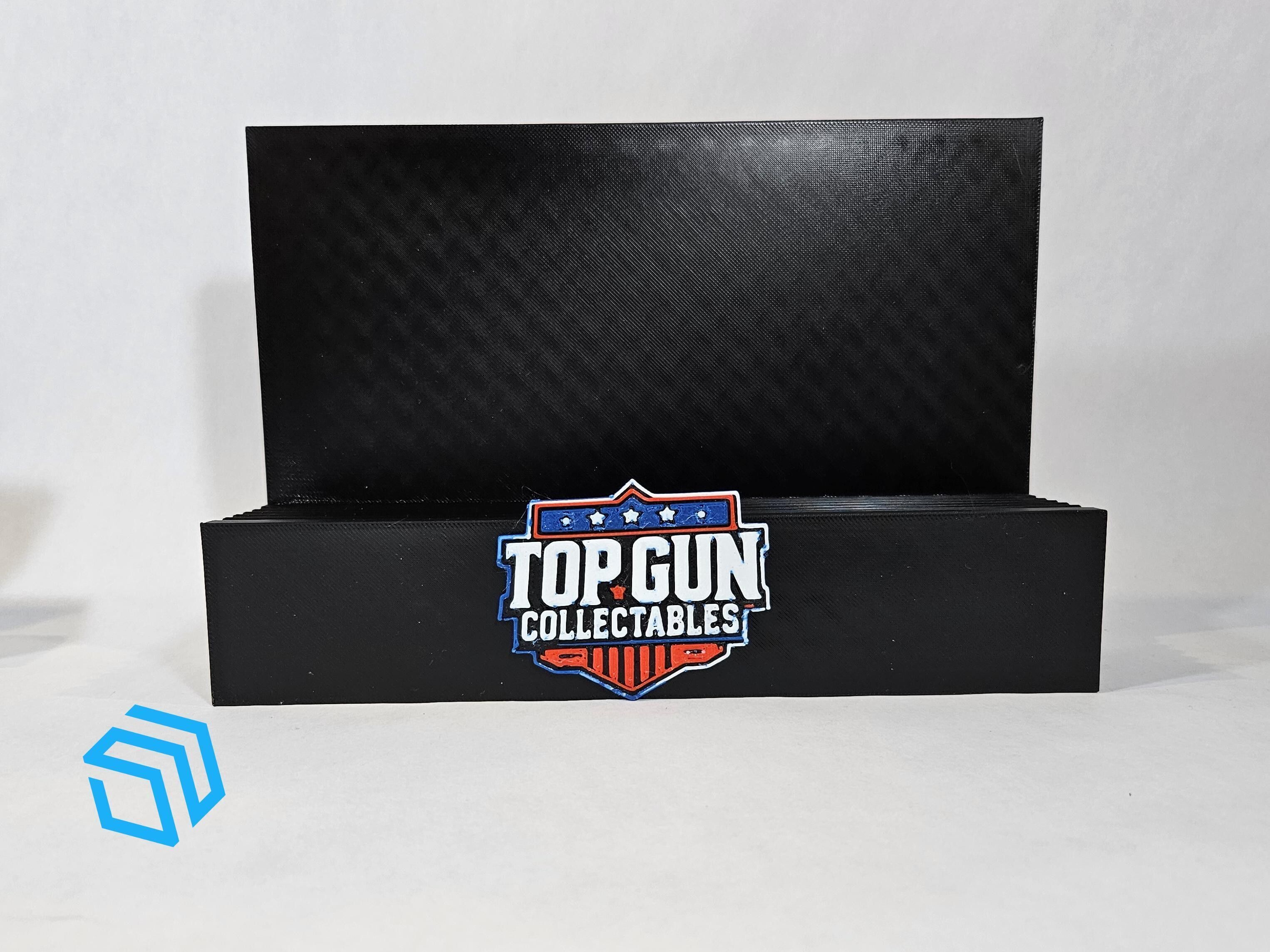 XXXL Trading Card Holder Display Stand Single Double Level 3D print model_2