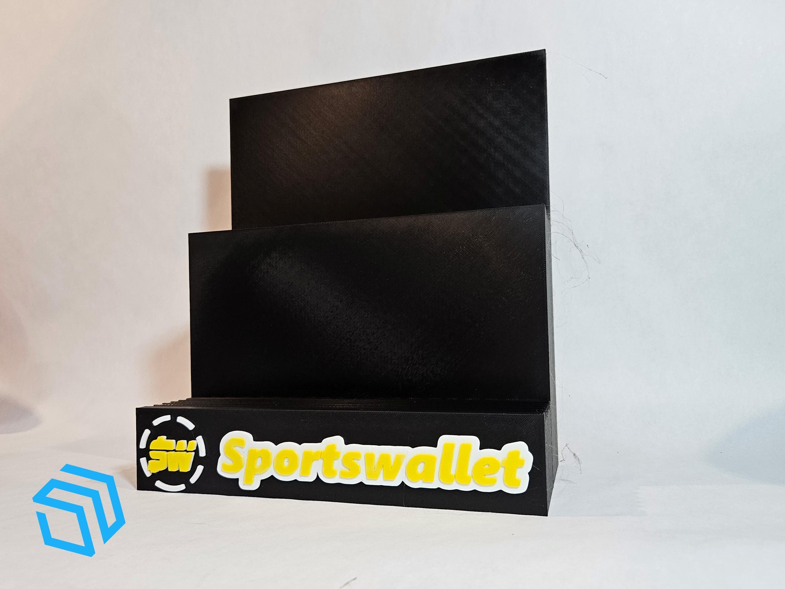 XXXL Trading Card Holder Display Stand Single Double Level 3D print model_3