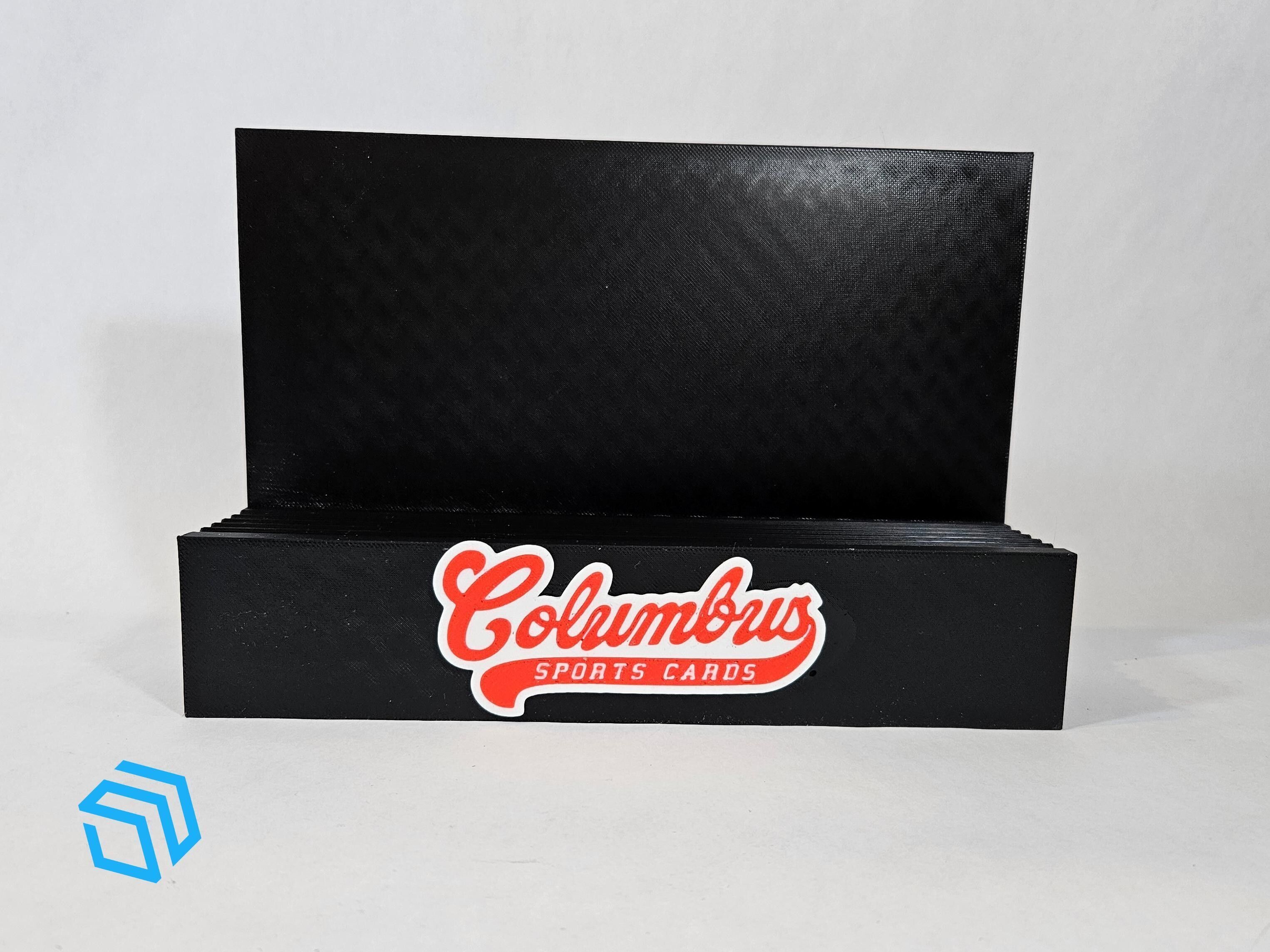 XXXL Trading Card Holder Display Stand Single Double Level 3D print model_1