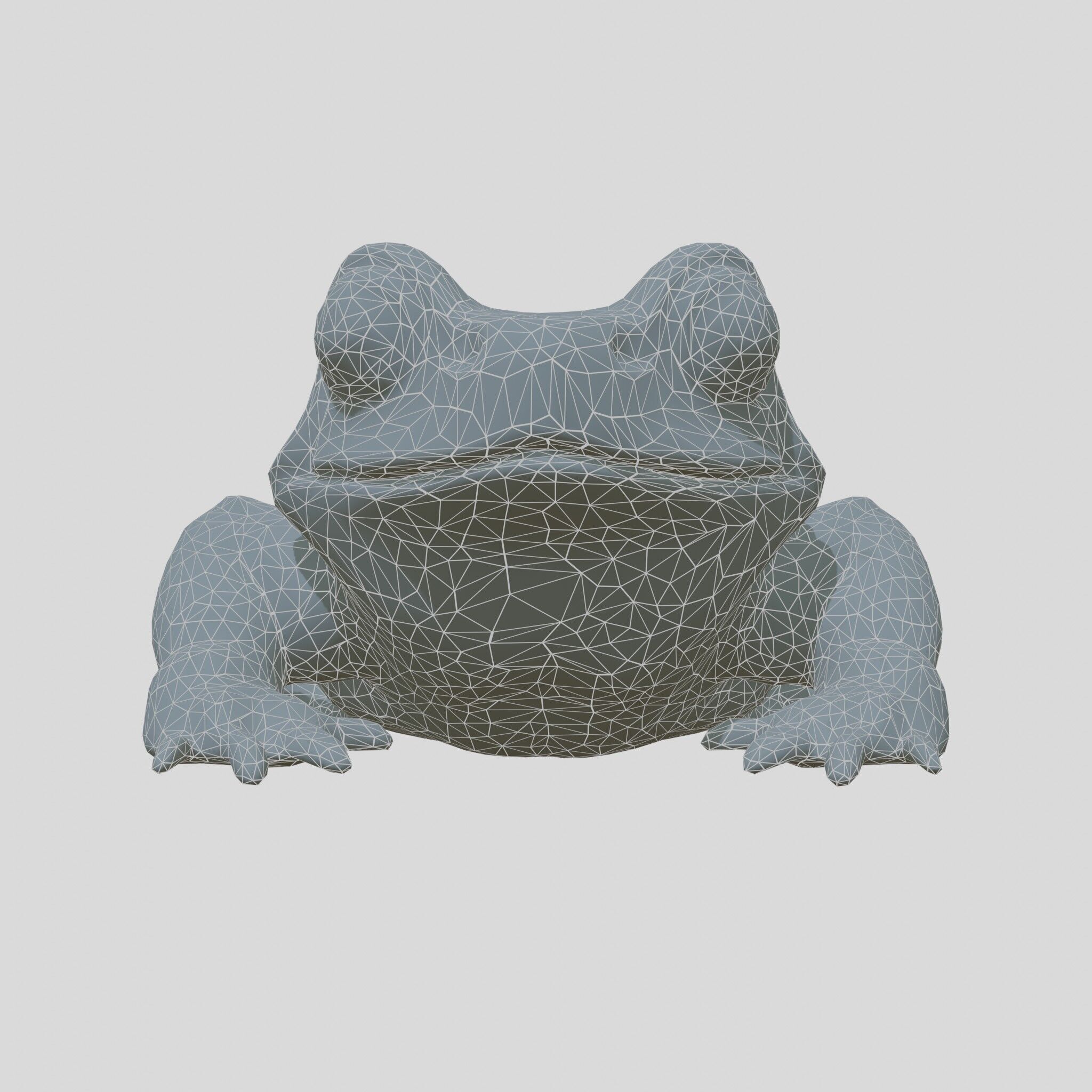 Realistic Tropical Frog 3D Model with High-Quality Textures Low-poly 3D model_18