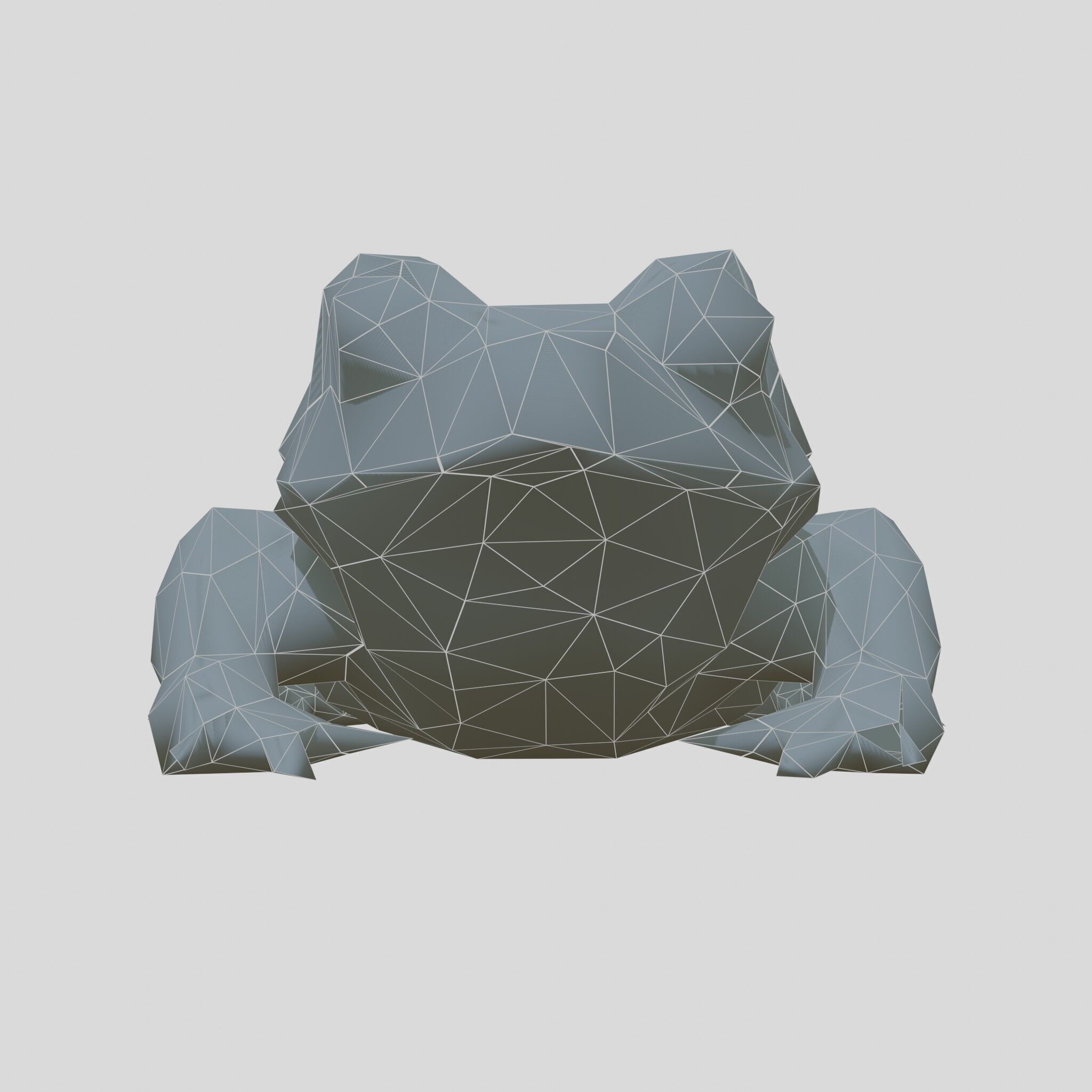 Realistic Tropical Frog 3D Model with High-Quality Textures Low-poly 3D model_19