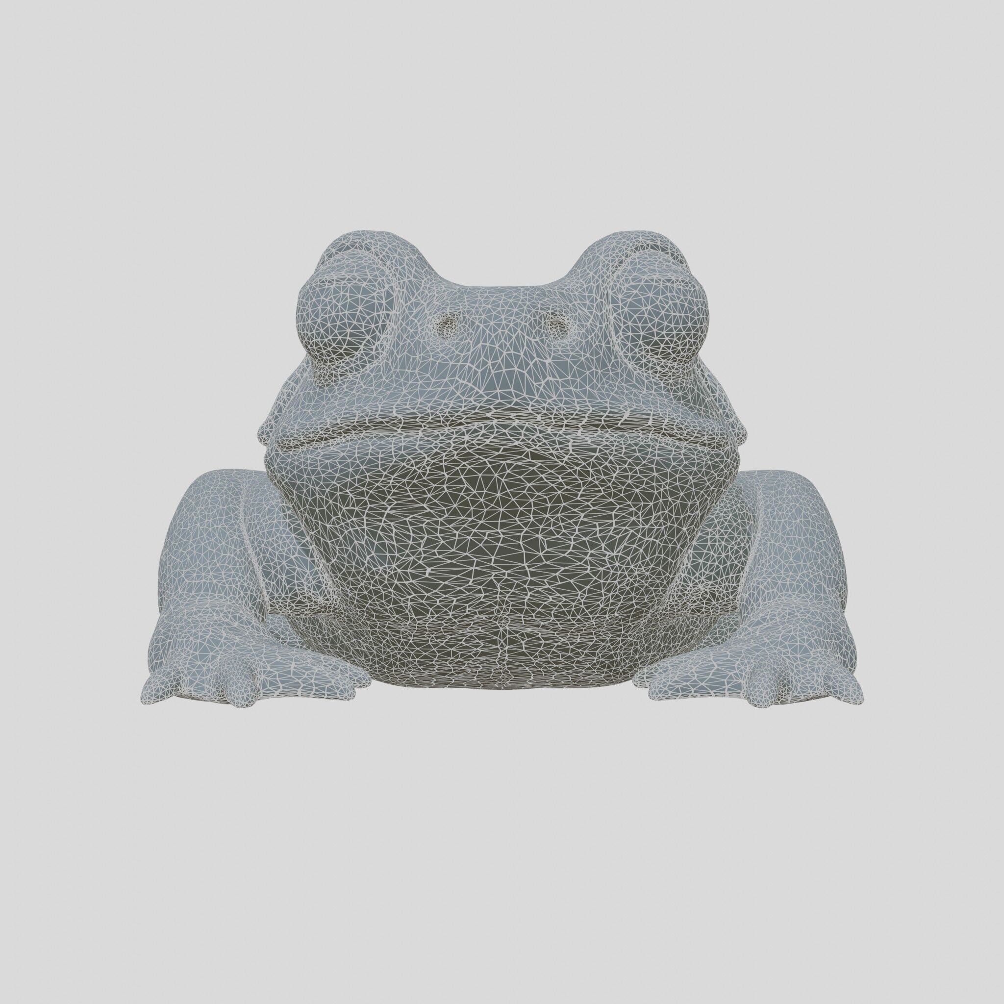 Realistic Tropical Frog 3D Model with High-Quality Textures Low-poly 3D model_17