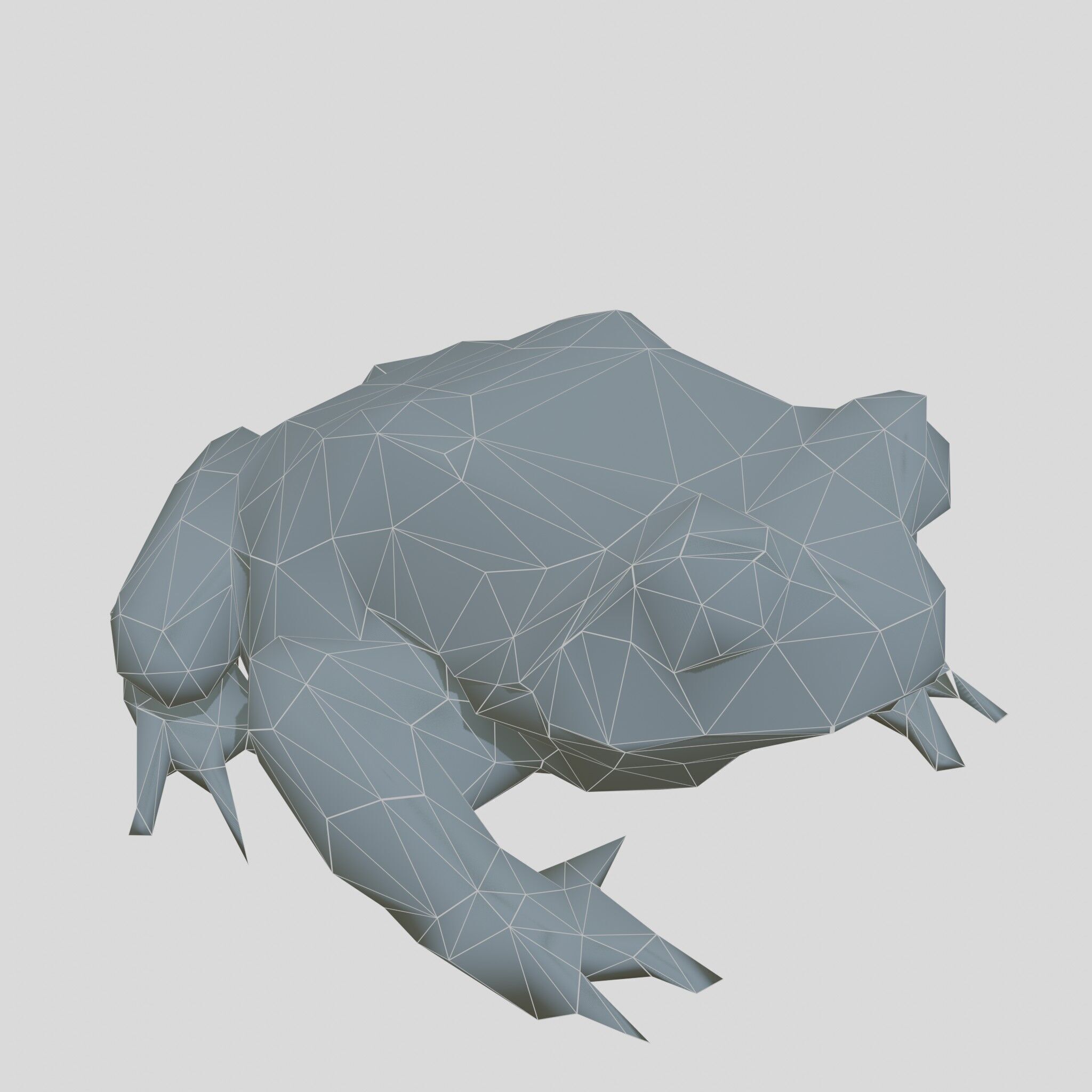 Realistic Tropical Frog 3D Model with High-Quality Textures Low-poly 3D model_13