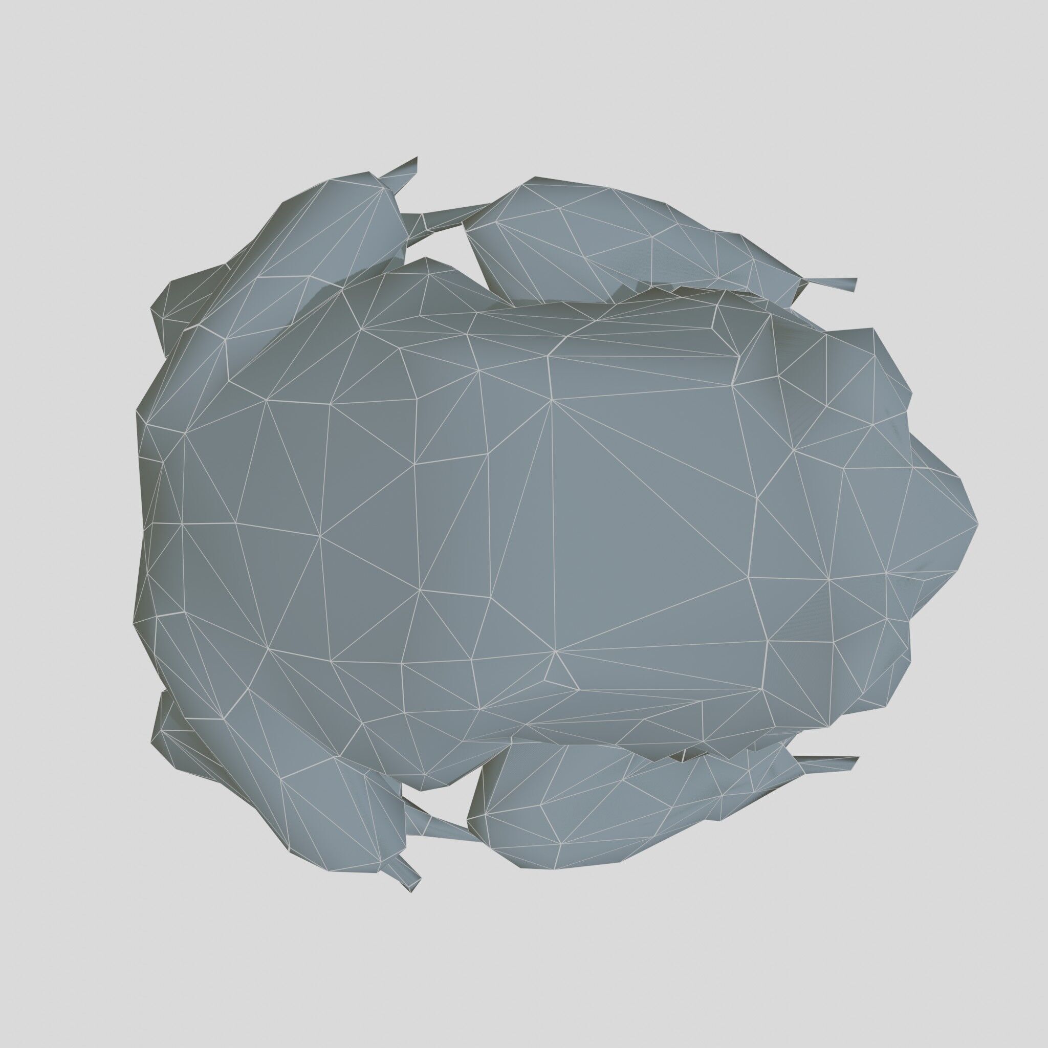 Realistic Tropical Frog 3D Model with High-Quality Textures Low-poly 3D model_25