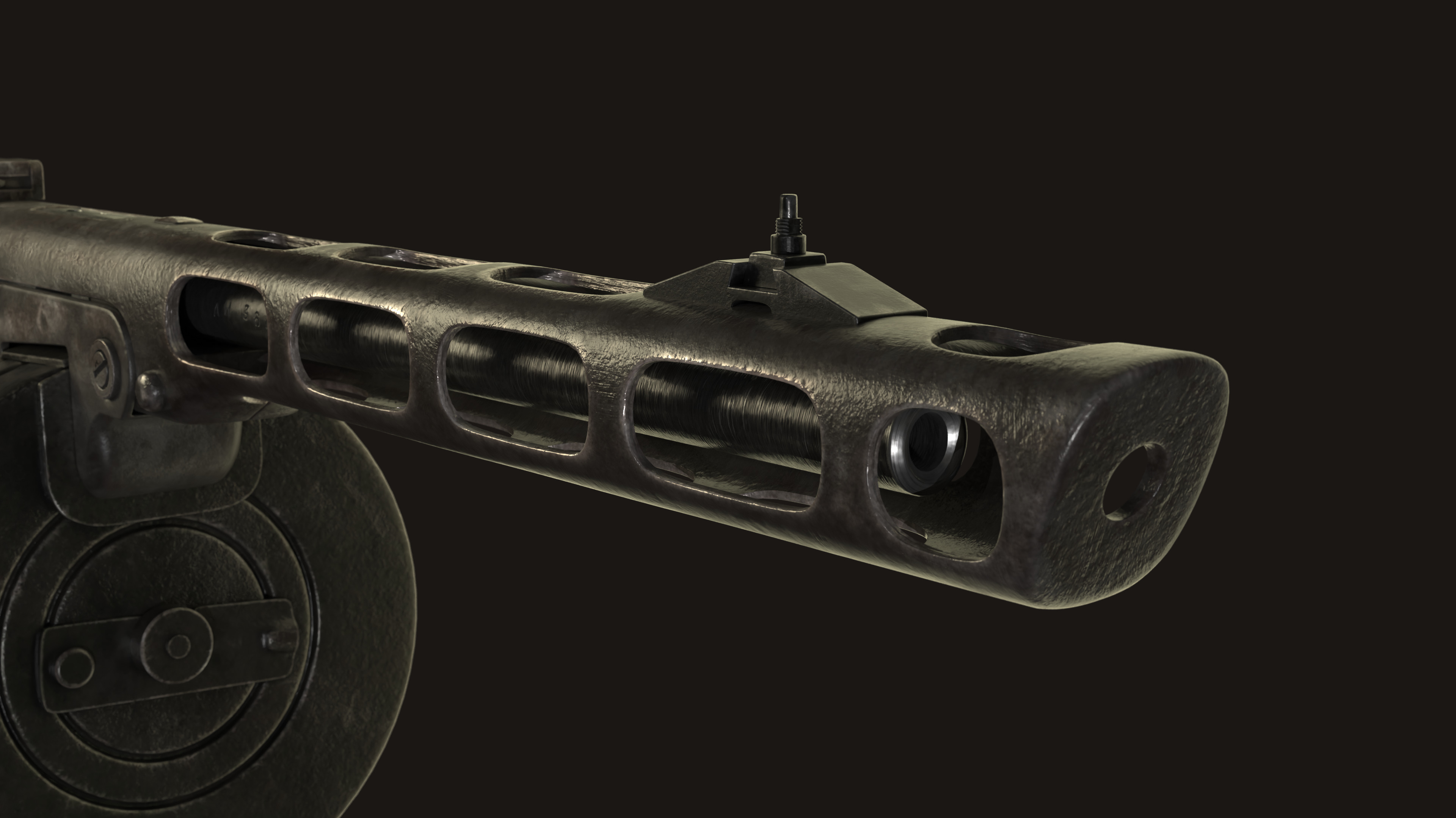 PPSh-41 Low-poly 3D model_18