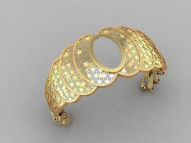Bracelet Direct casting GOLD  3D print model