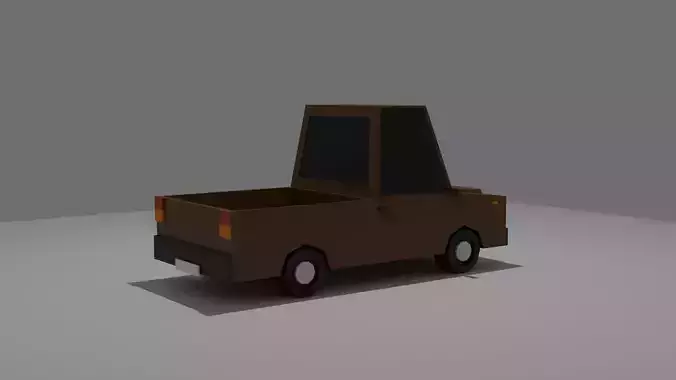 Low Poly Truck - Game Ready 