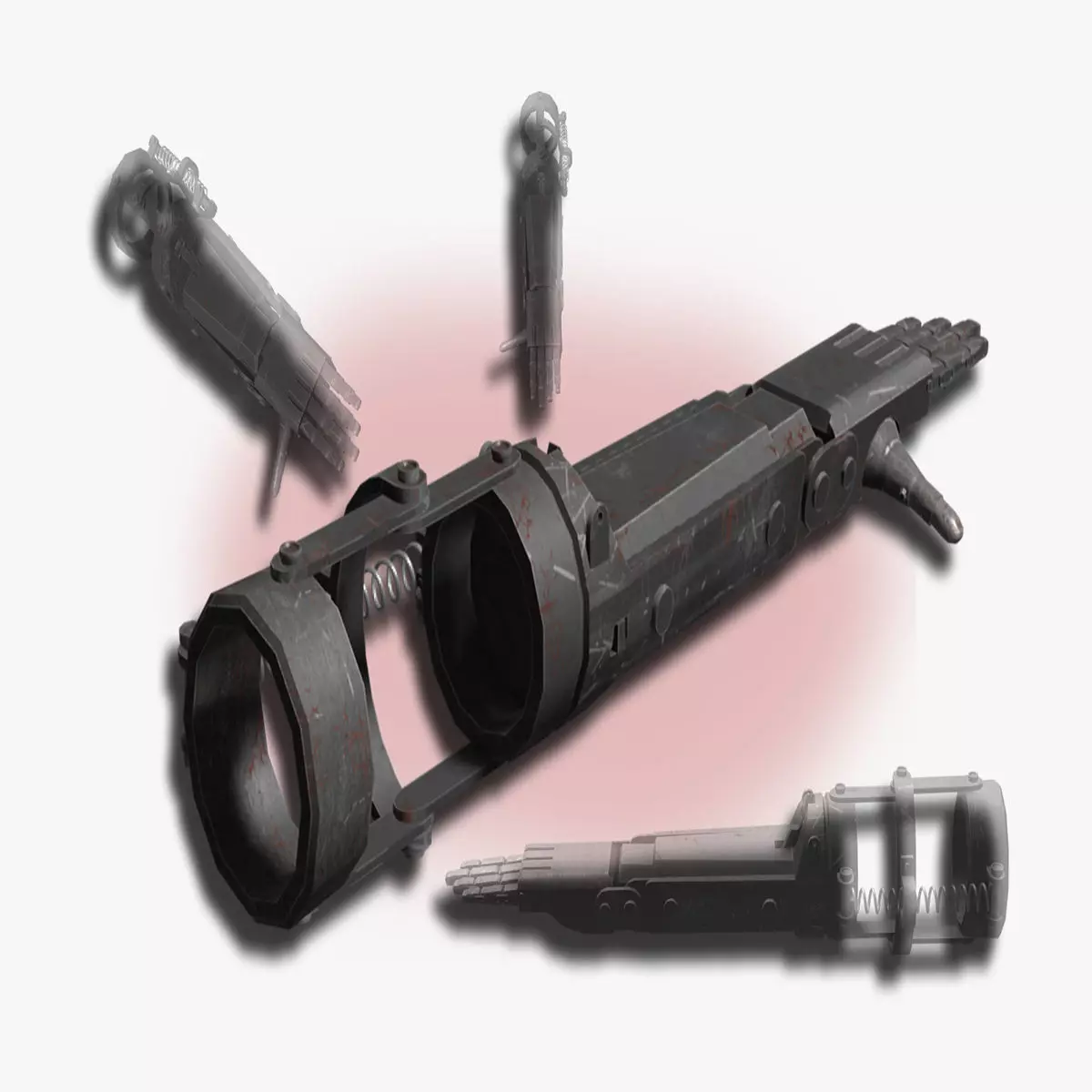 Berserk Guantlet Metal Arm Left - FanModel Free low-poly 3D model