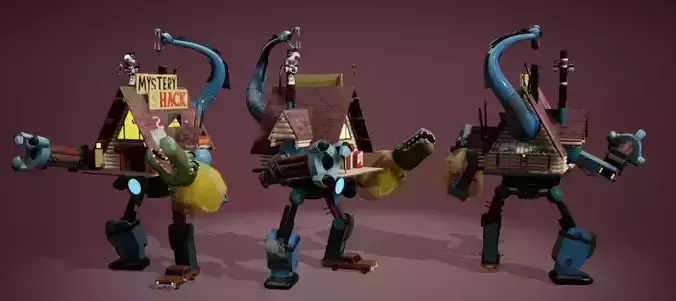 Gravity Falls Shacktron 3D Model