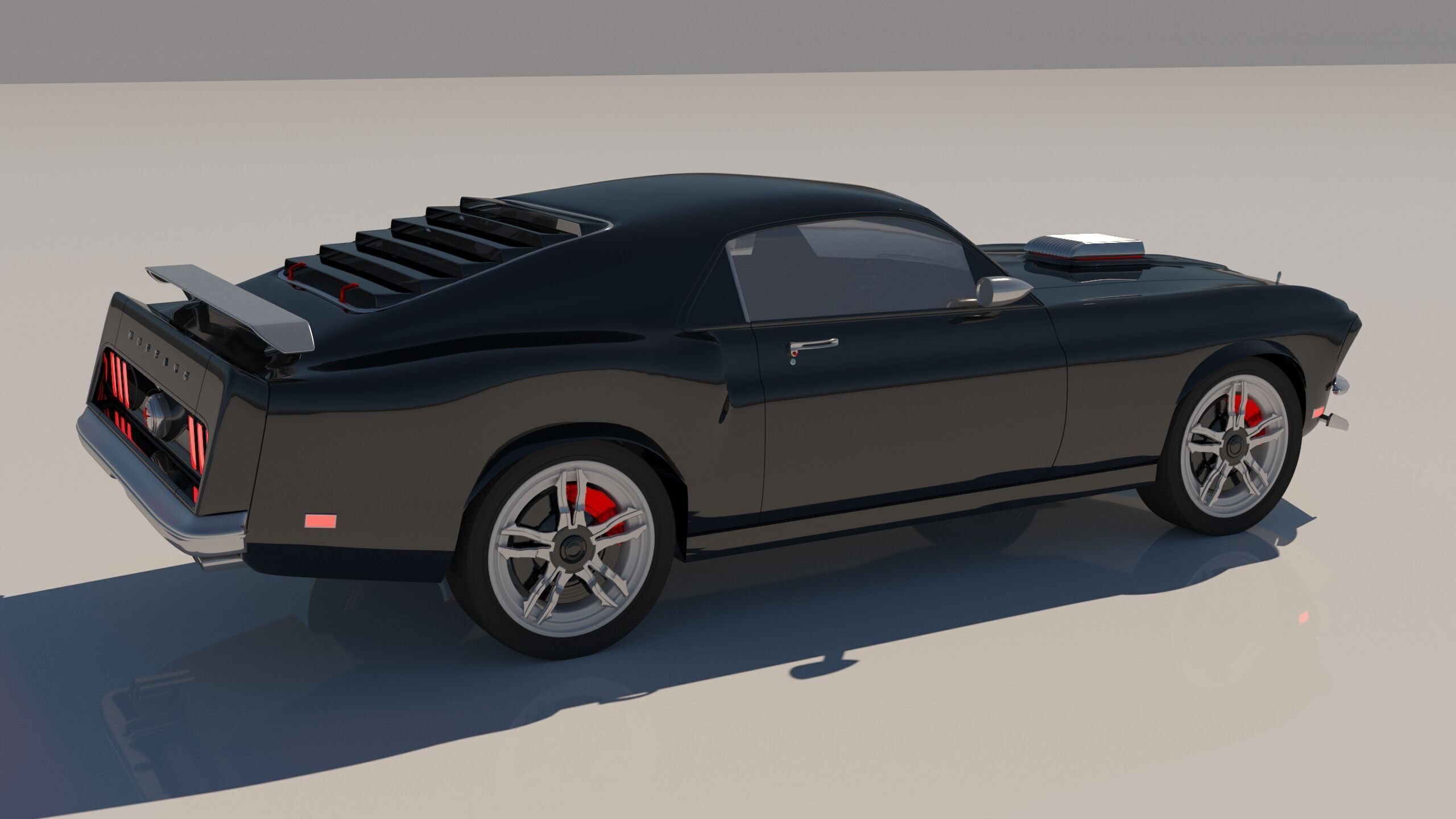 ford mustang  3D print model_6
