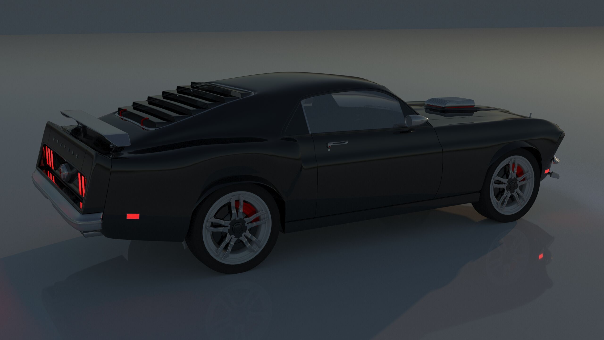 ford mustang  3D print model_7