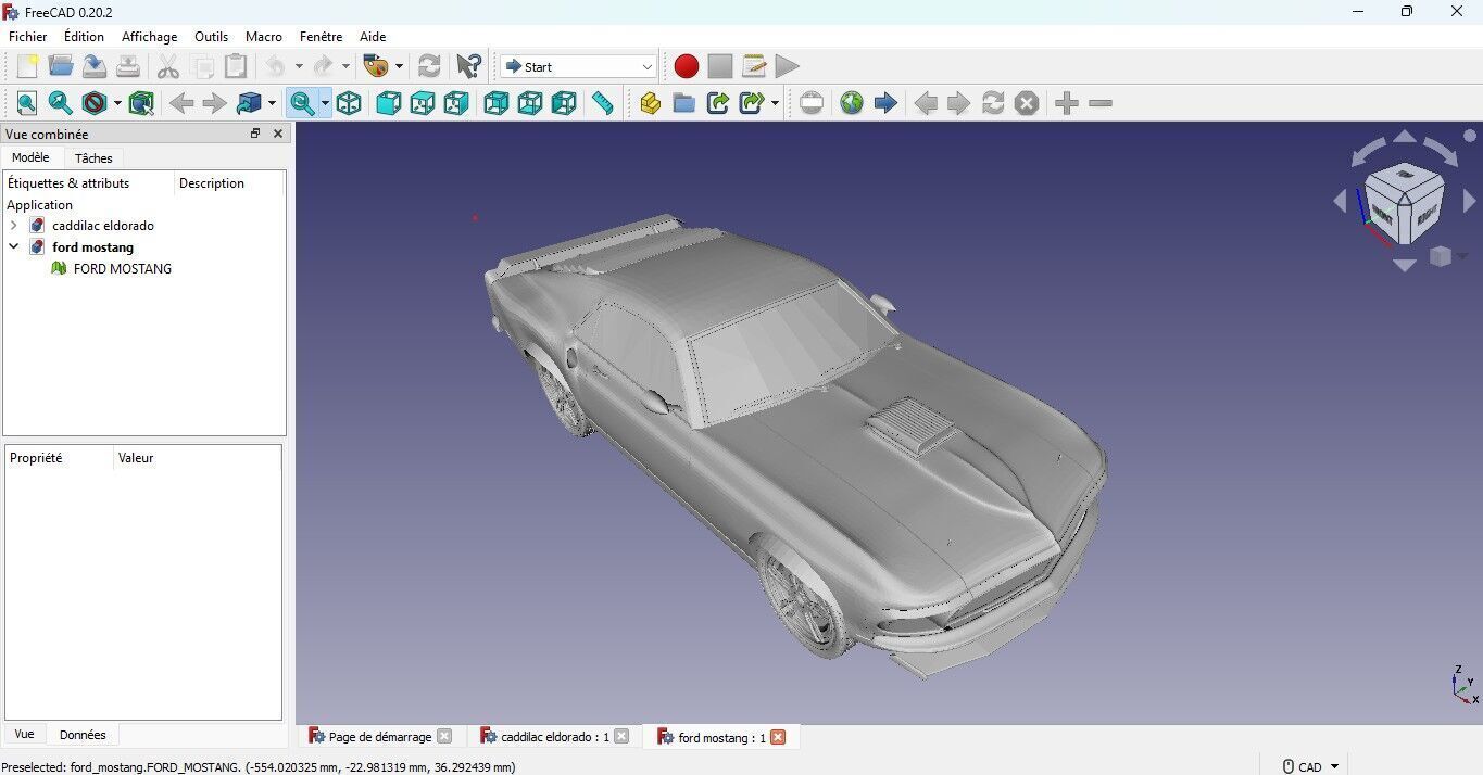 ford mustang  3D print model_4