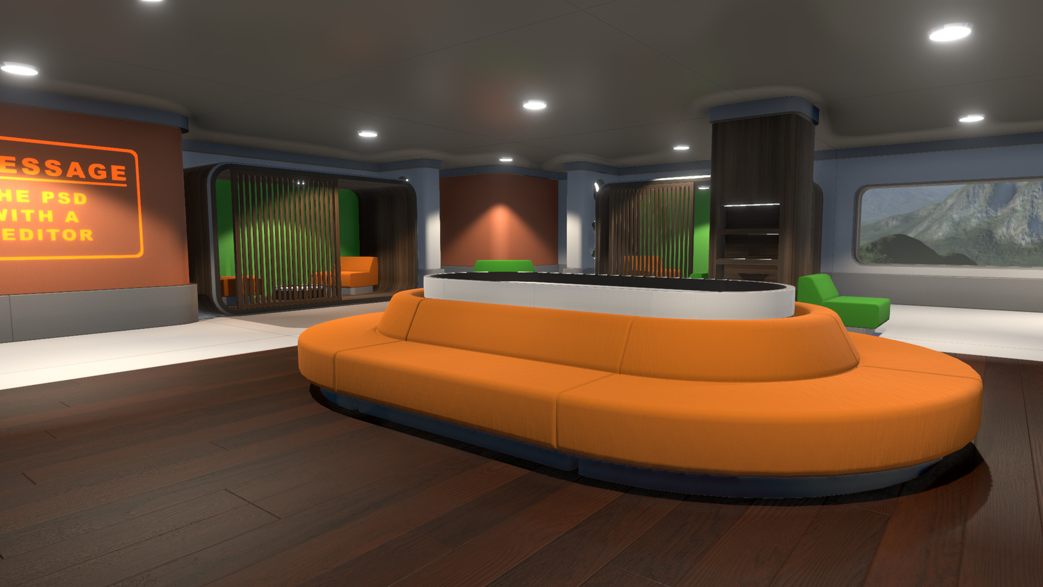 3D Showroom Level Kit Vol 15 Low-poly 3D model_6