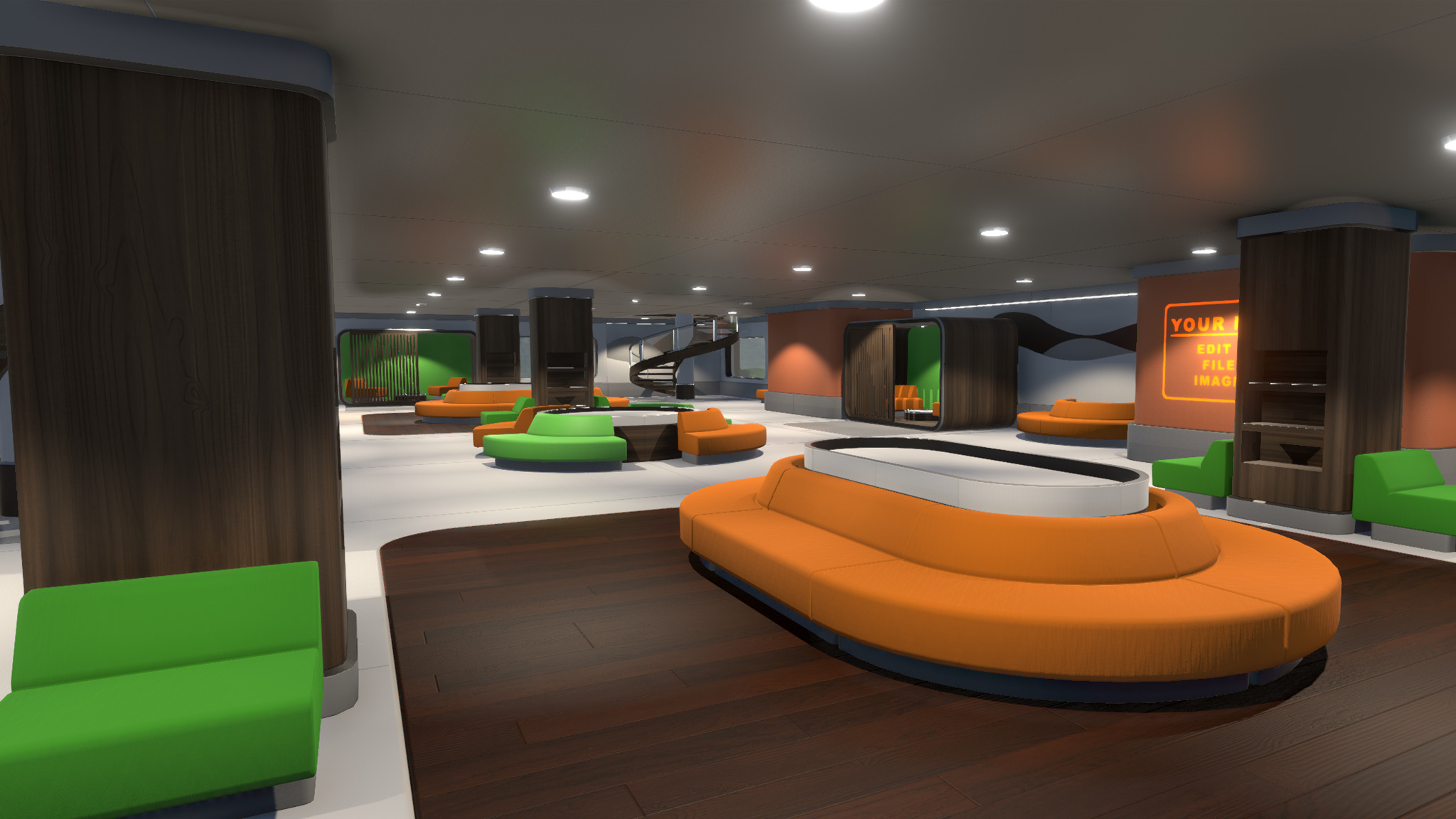 3D Showroom Level Kit Vol 15 Low-poly 3D model_3