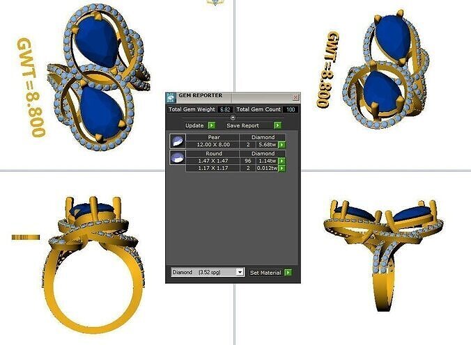 FASION RING 3D model