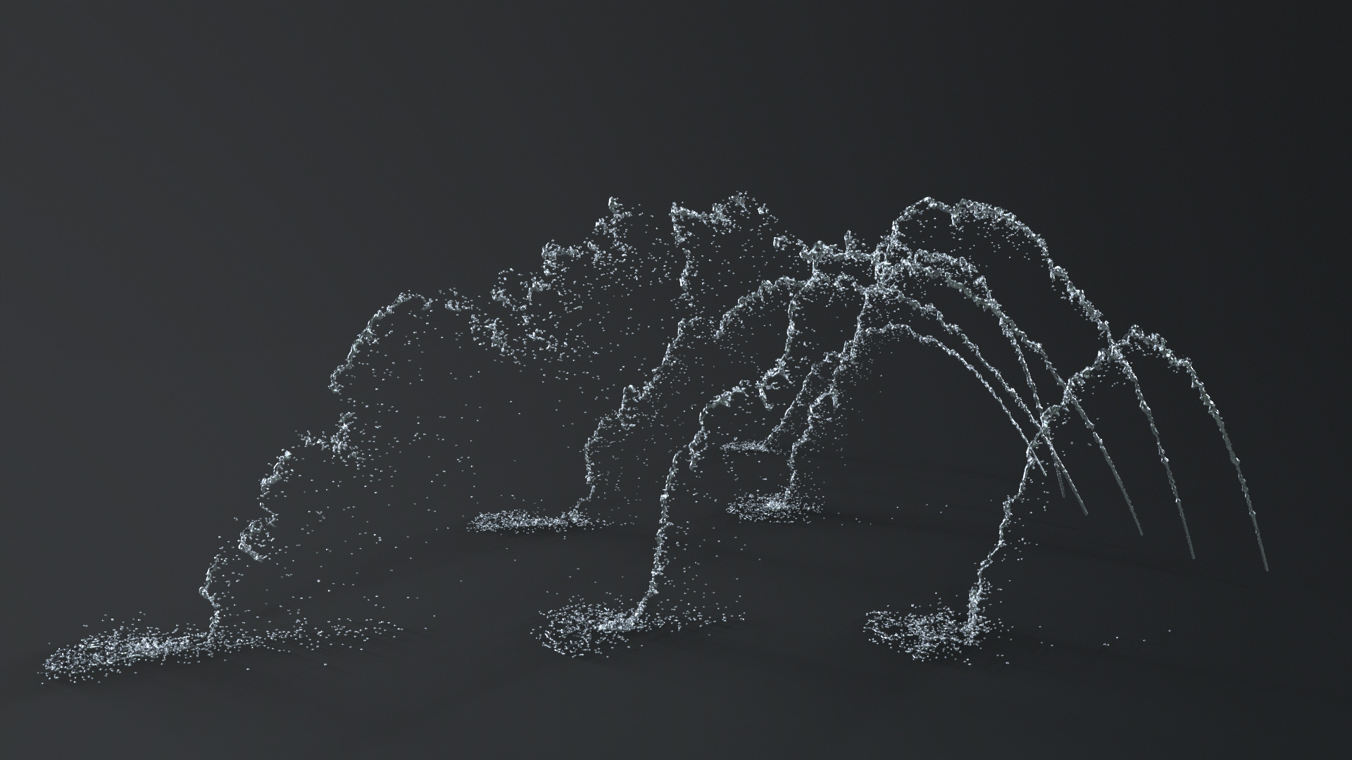 Six Animated Fountains 3D model_10