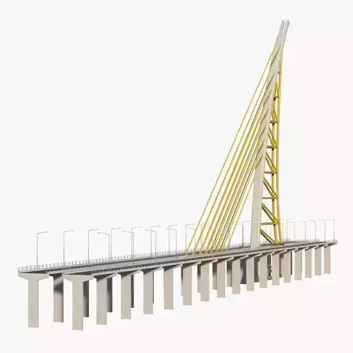 Sheikh Jaber Al-Ahmad Al-Sabah Causeway 3D model